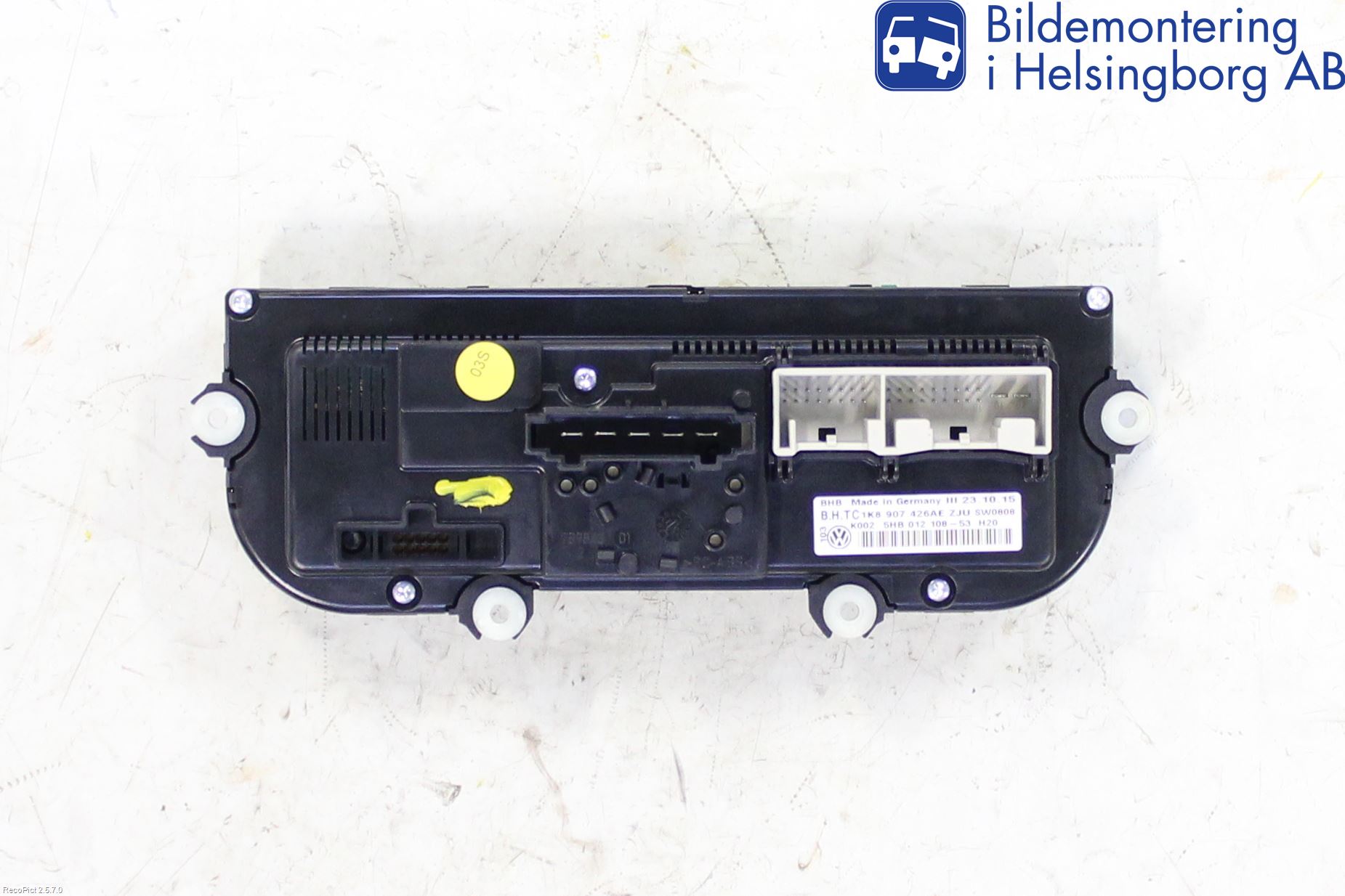 Volkswagen VW CADDY 11-15 Varme Ac Betjening-Display