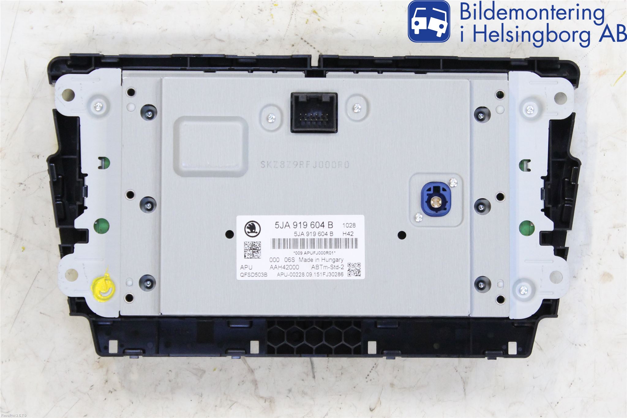 Skoda RAPID Instr Varselys - Display