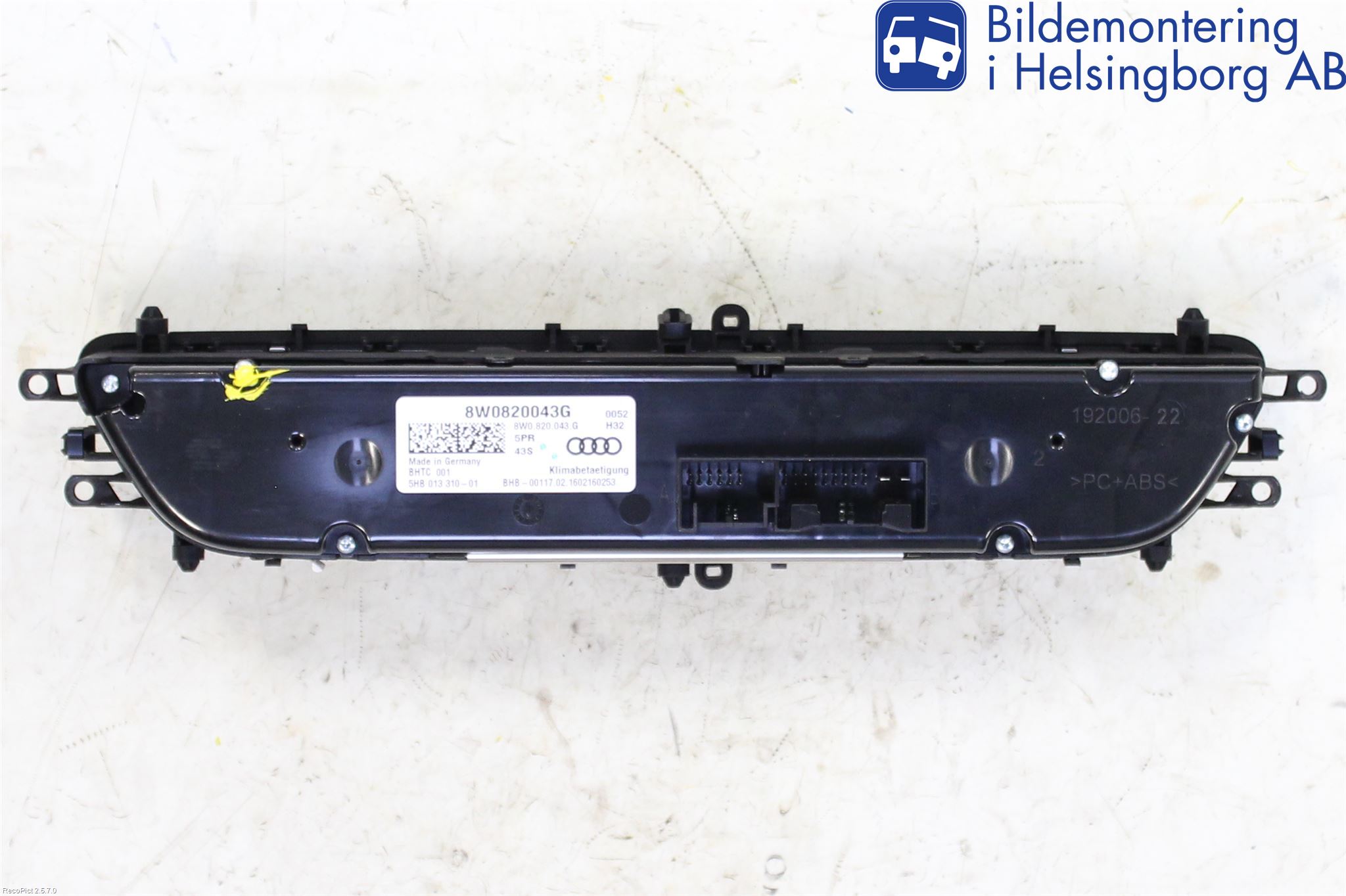 Audi A4/S4 B9 16-19 Varme Ac Betjening-Display