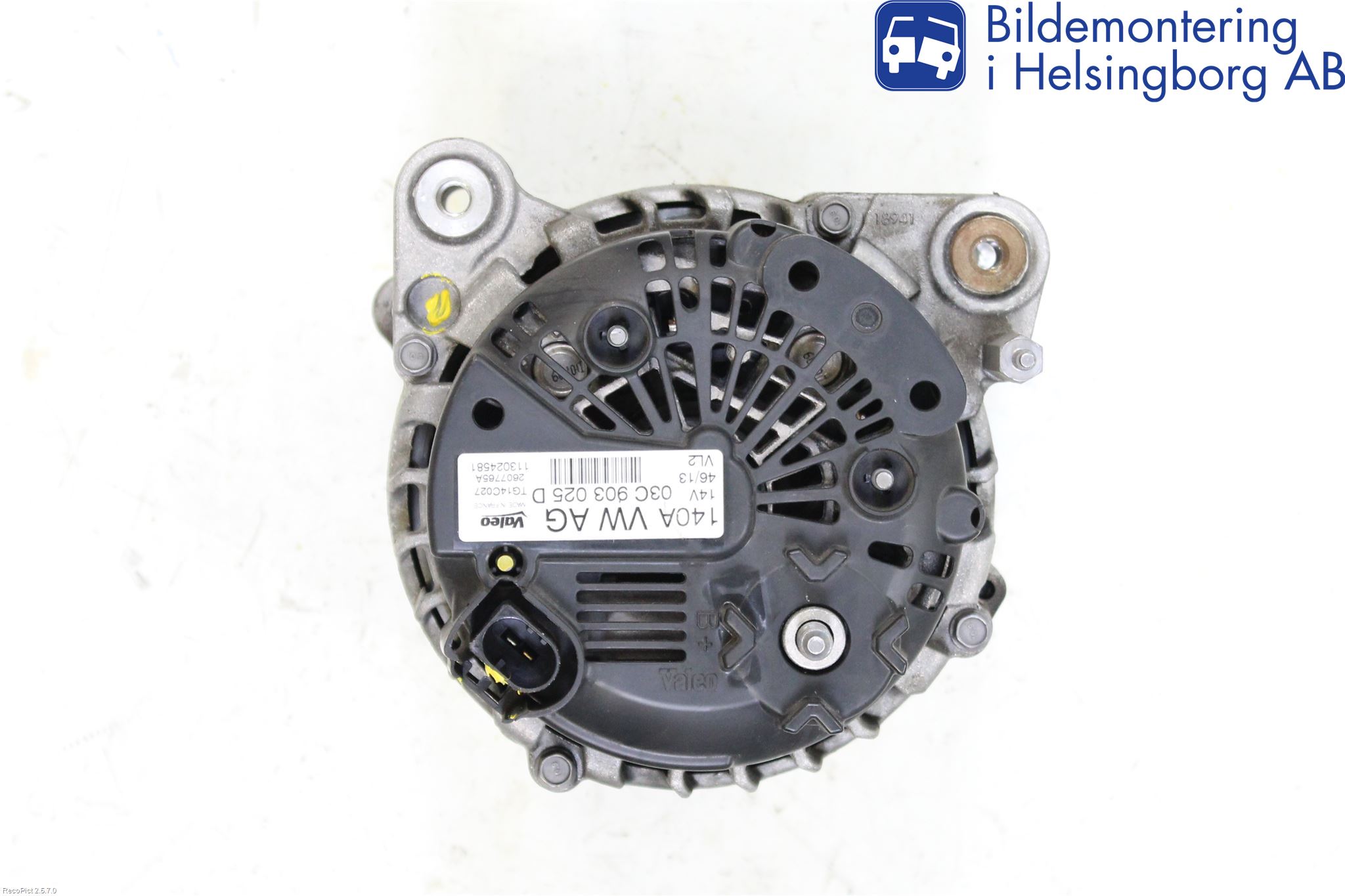 Volkswagen VW TIGUAN 07-16 Dynamo