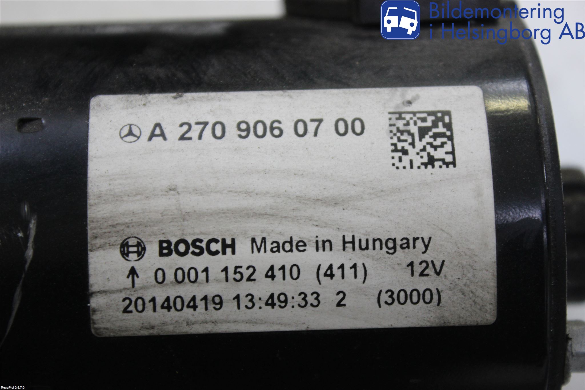 Mercedes-Benz MB CLA-KLASS (C117/X117) 13-19 Startmotor