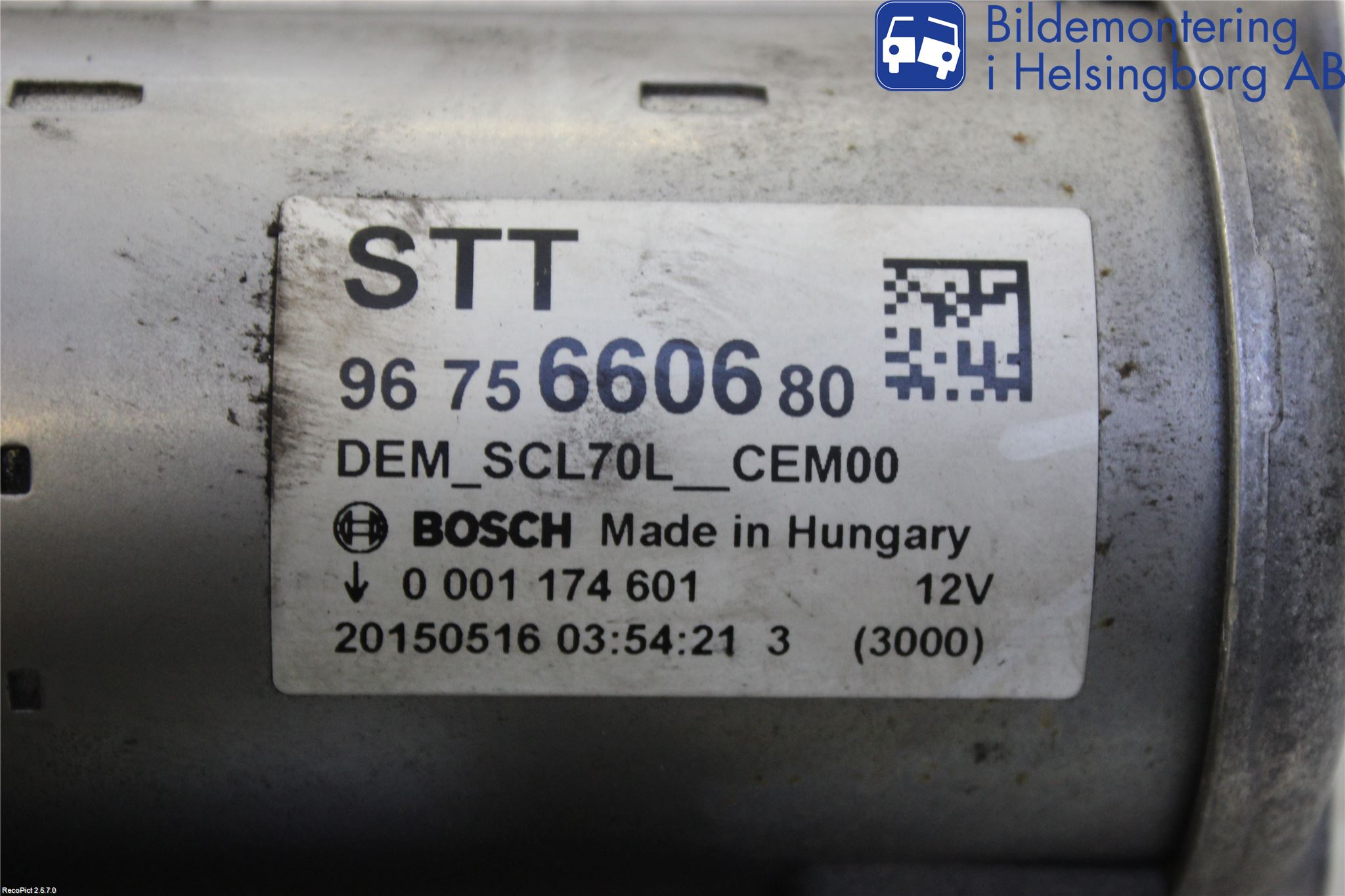 Citroen BERLINGO 08-18 Startmotor Diesel