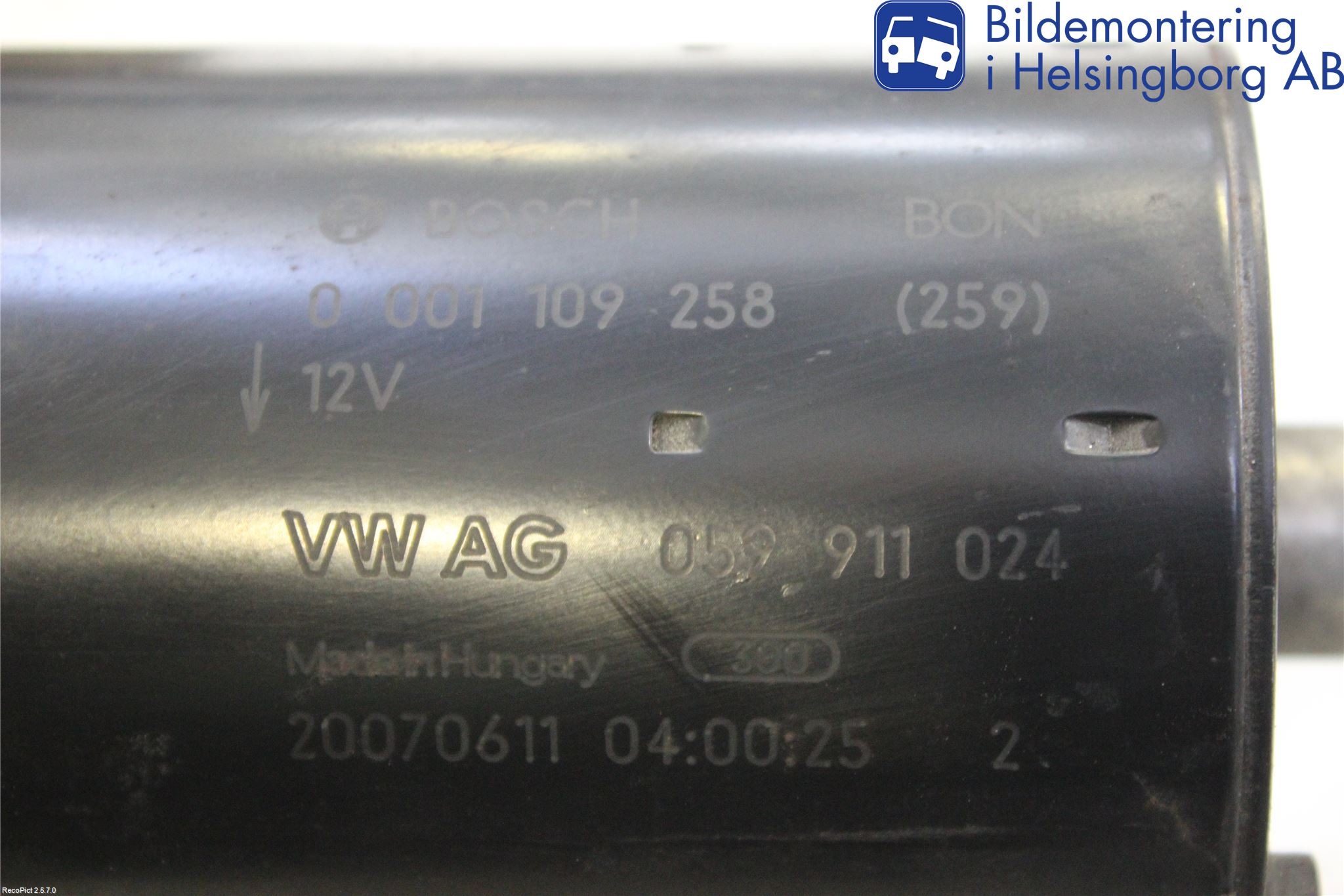 Audi A6/S6     05-11 Startmotor Diesel