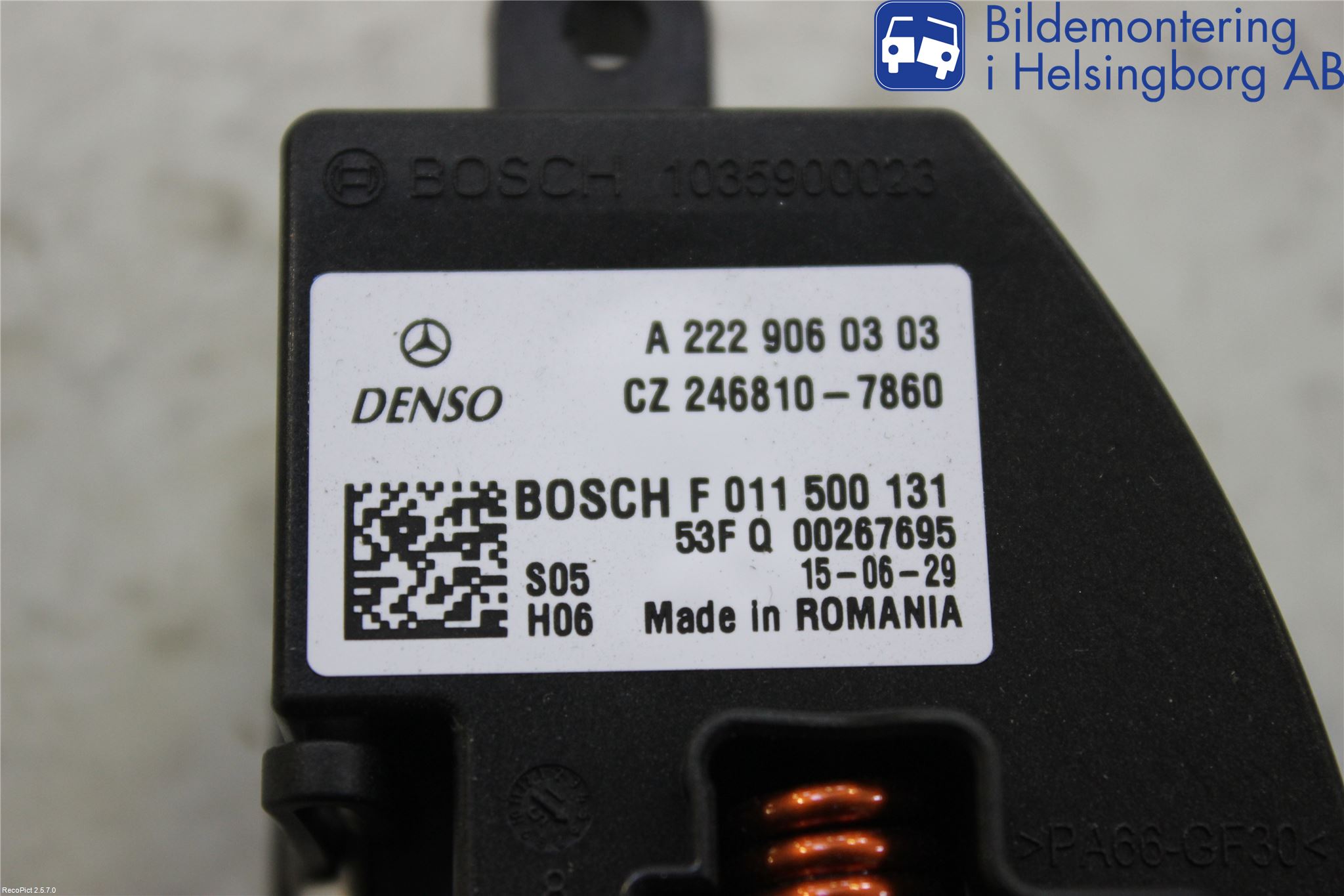 Mercedes-Benz MB CLA-KLASS (C117/X117) 13-19 Varmeapparat Viftemotstand