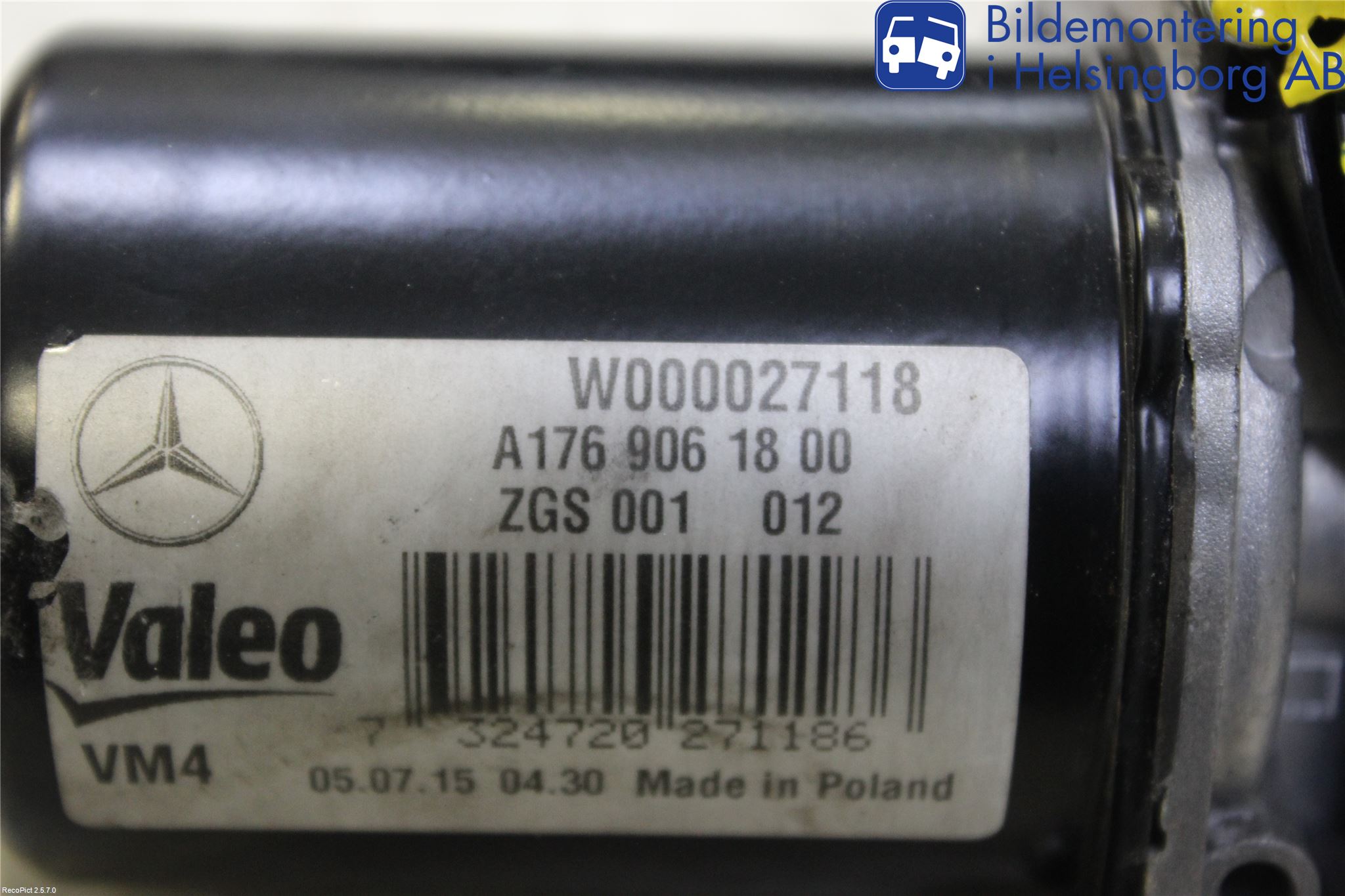 Mercedes-Benz MB CLA-KLASS (C117/X117) 13-19 Viskermotor Frontrute