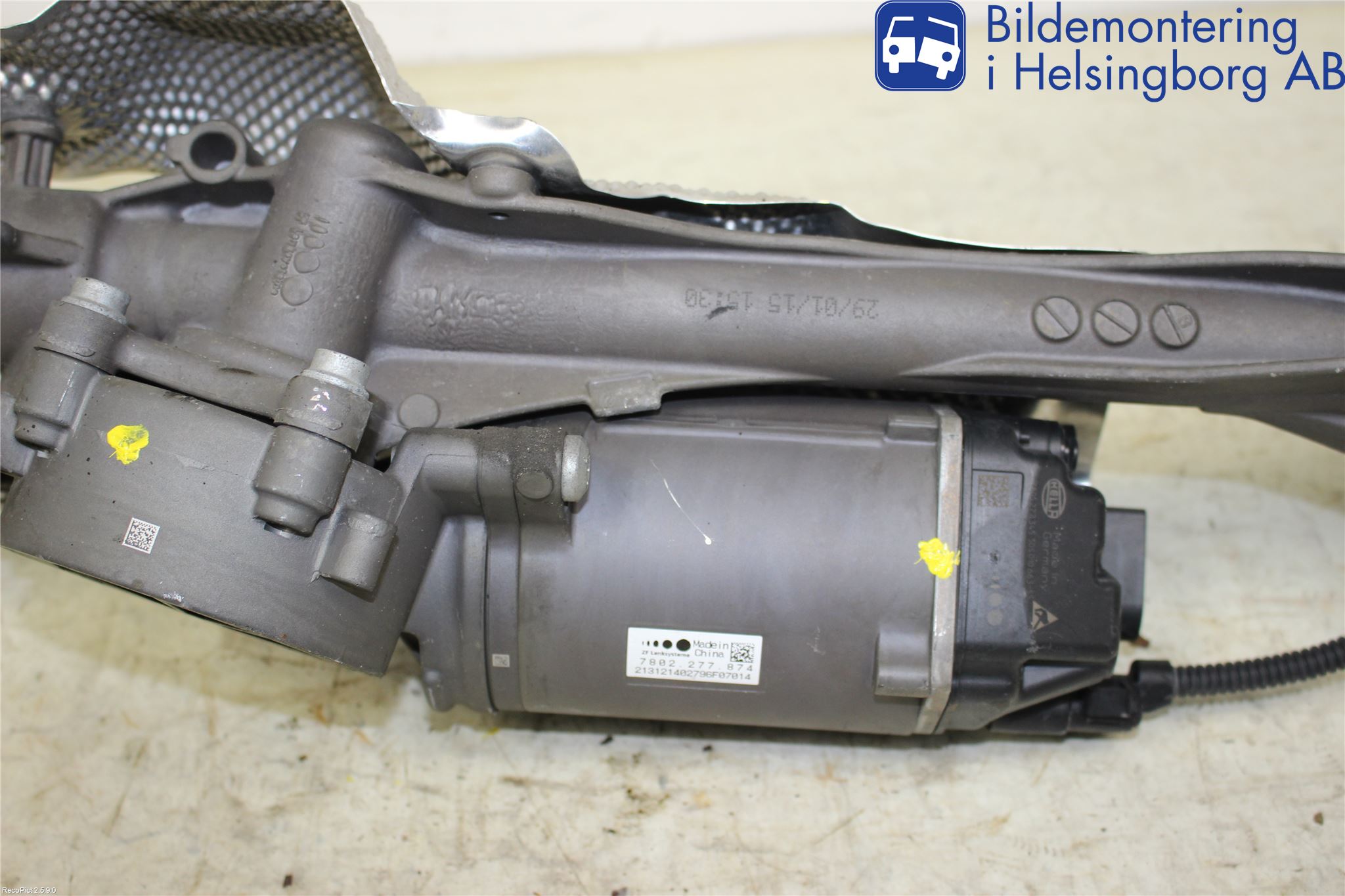 Volkswagen VW GOLF / E-GOLF VII 13-20 Servo Snekke - Tannstang
