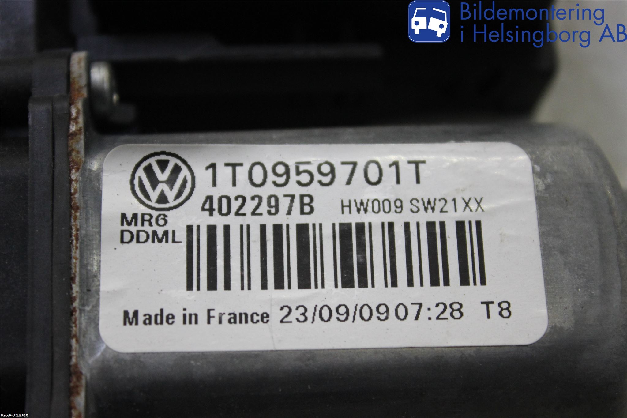 Volkswagen VW CADDY      04-10 Vindusheismotor