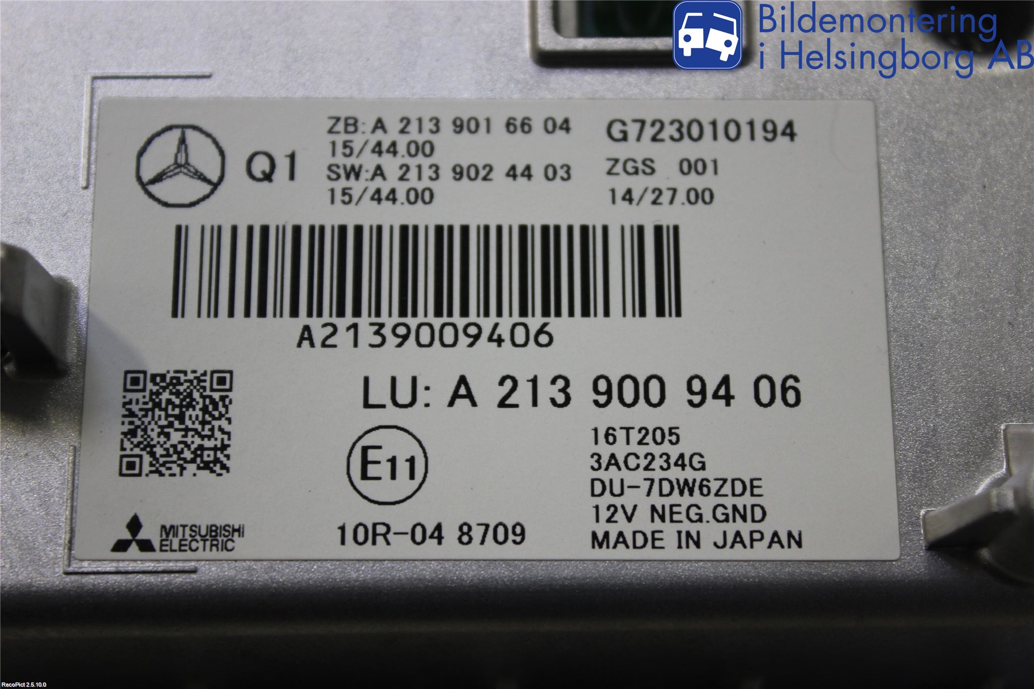 Mercedes-Benz MB E-KLASS (W213) 16-23 Instr Varselys - Display