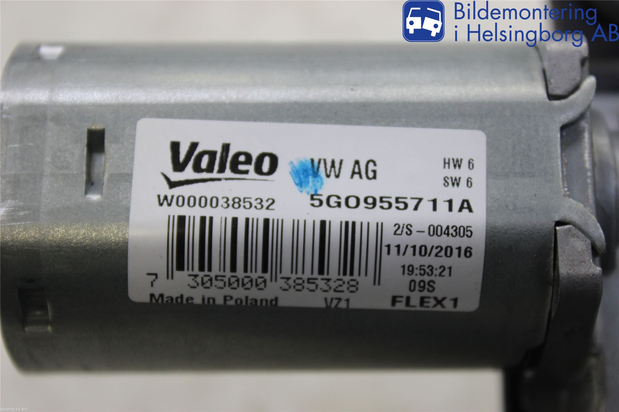 Volkswagen VW PASSAT 15-19 Viskermotor Bakluke