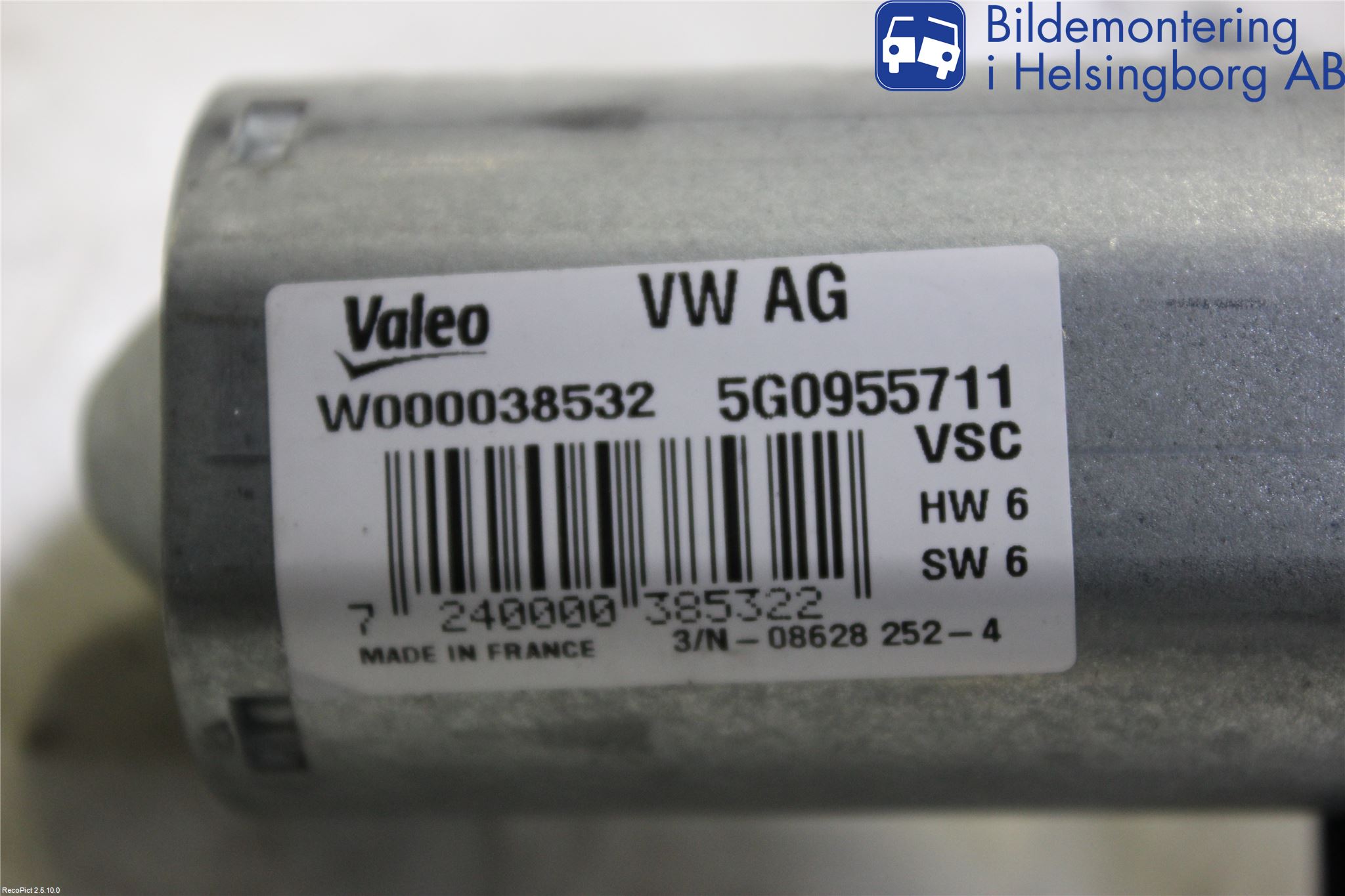 Volkswagen VW GOLF / E-GOLF VII 13-20 Viskermotor Bakluke