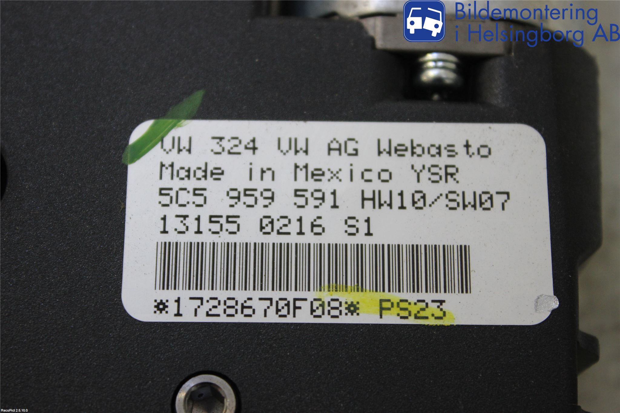 Volkswagen VW BEETLE 12- Takluke Motor