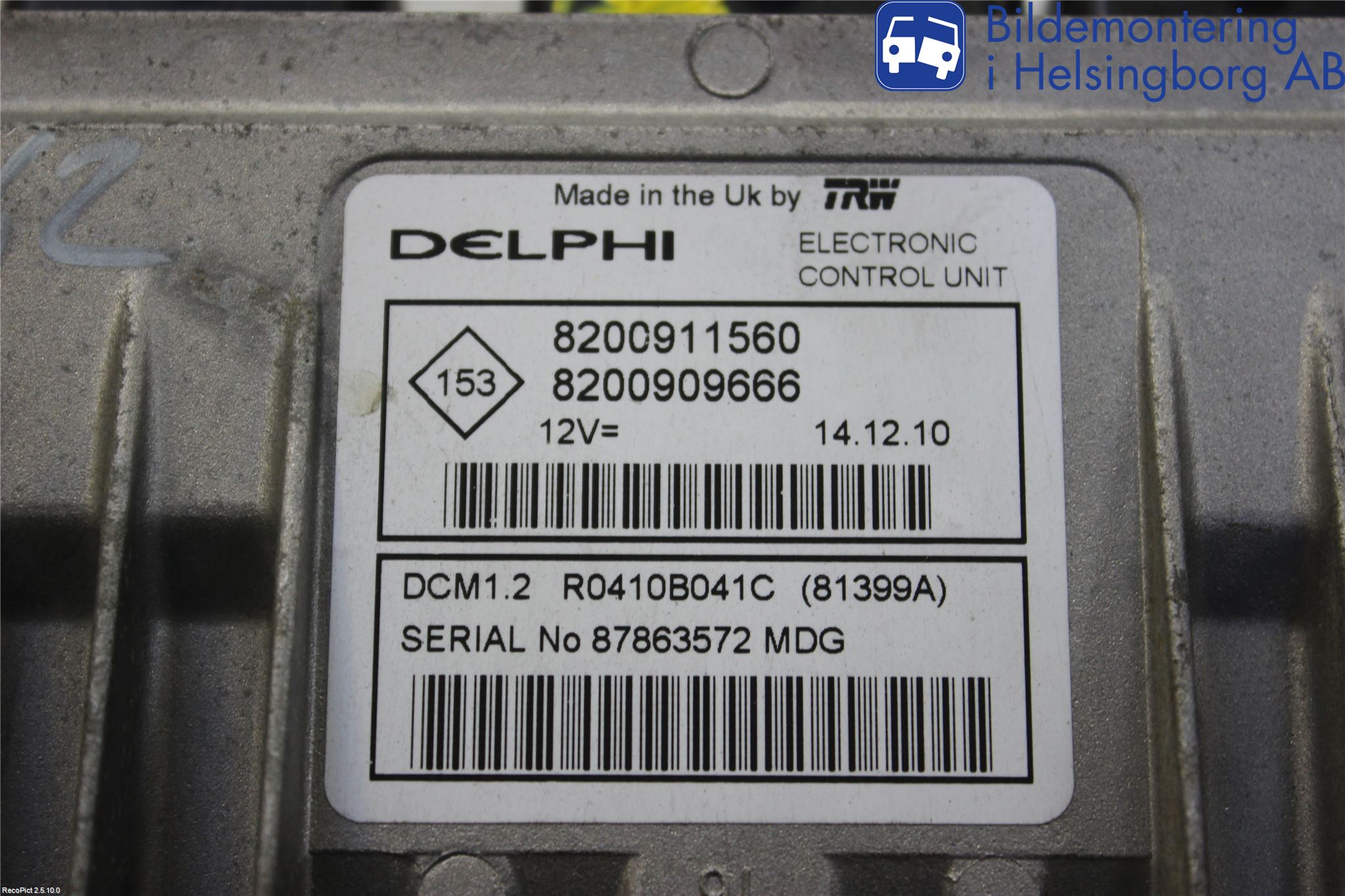 Nissan NV200/NV200 COMBI Styreenhet Dieselpumpe