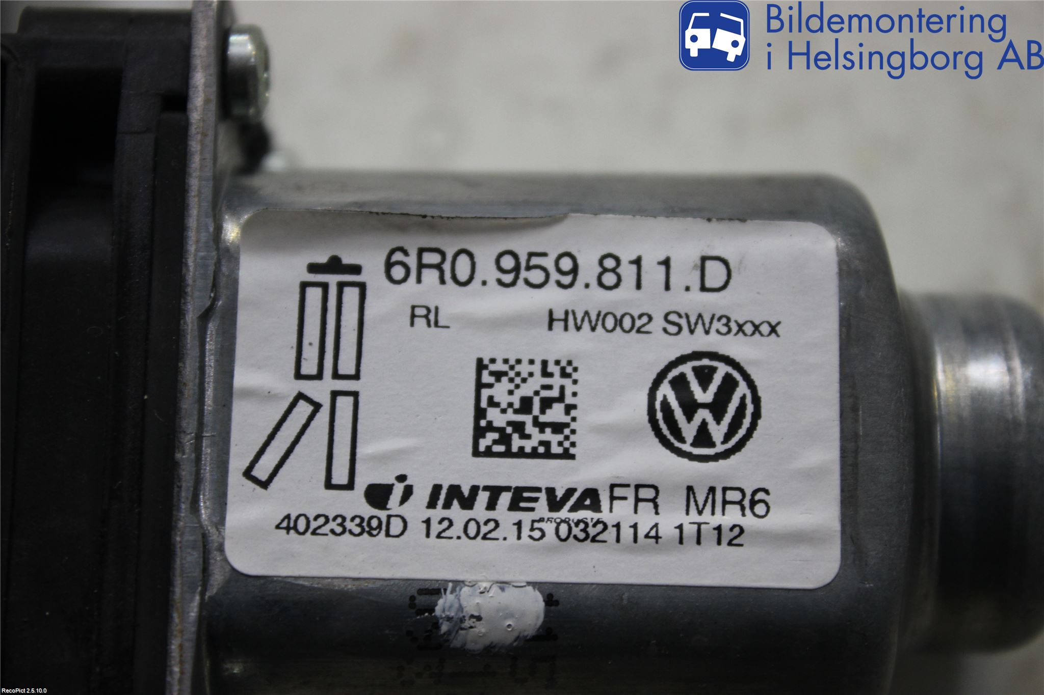 Volkswagen VW AMAROK 2H 10-22 Vindusheismotor