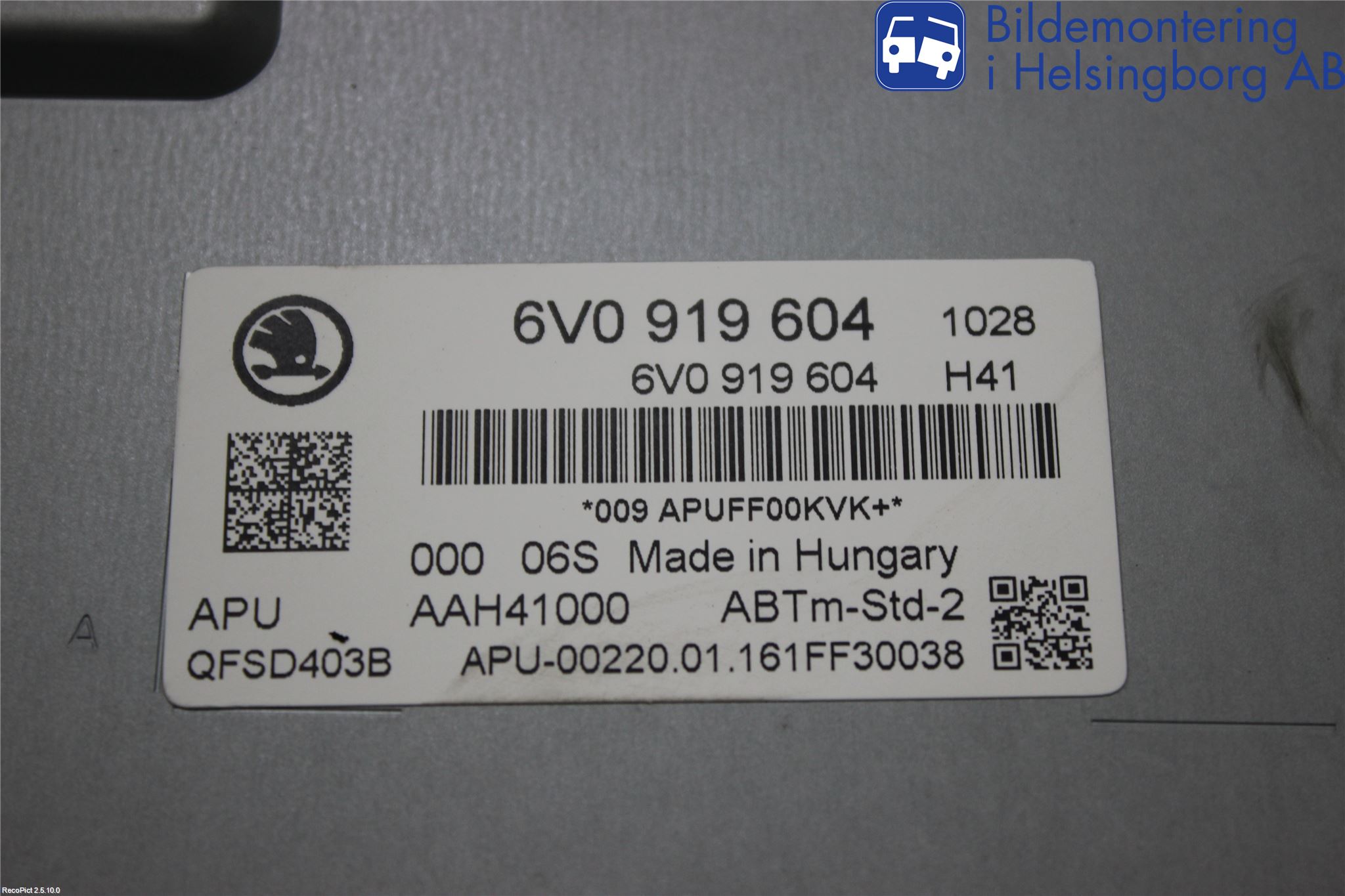 Skoda FABIA 15-21 Instr Varselys - Display