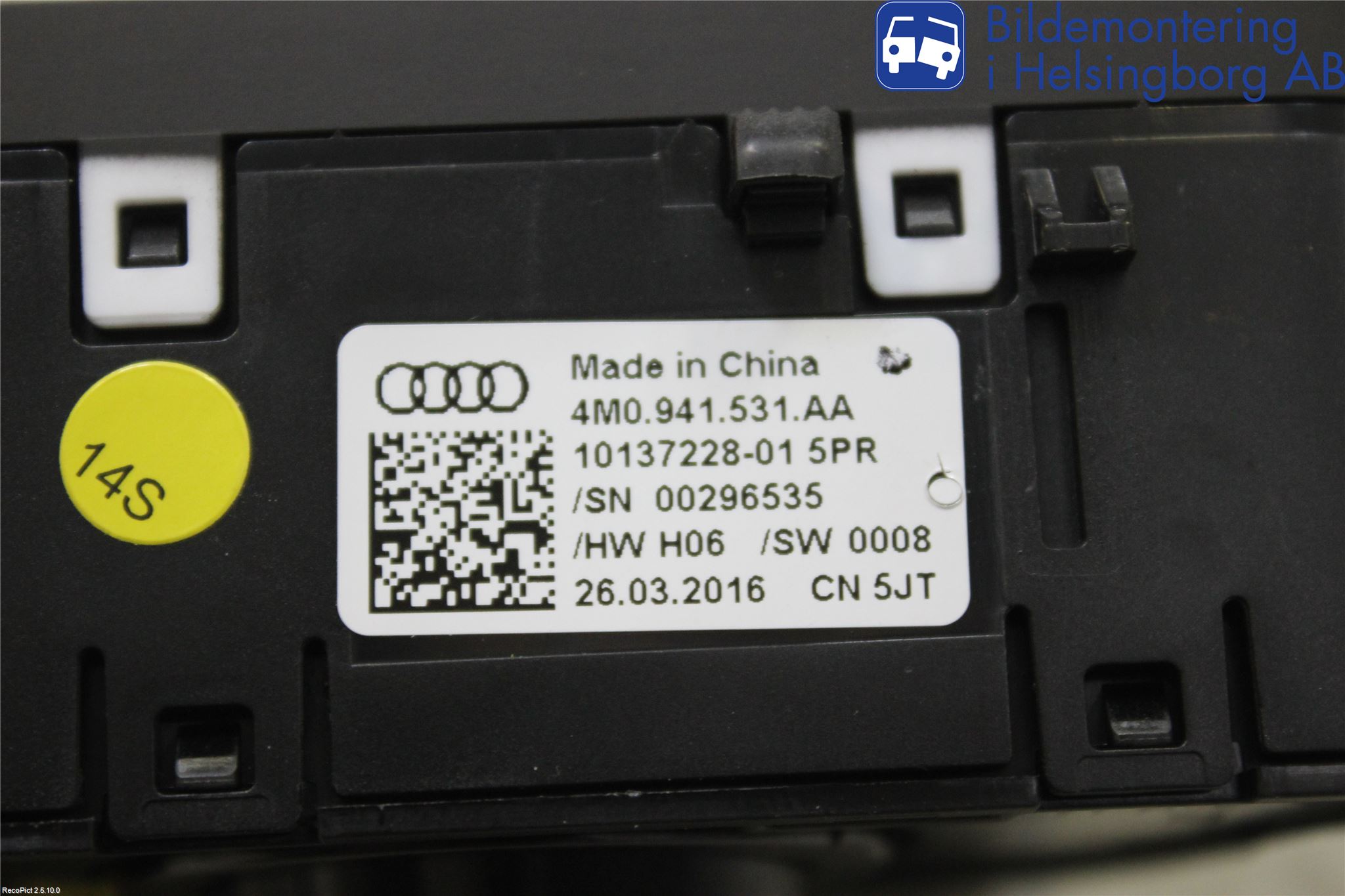 Audi A4/S4 B9 16-19 Bryter Hovedlys
