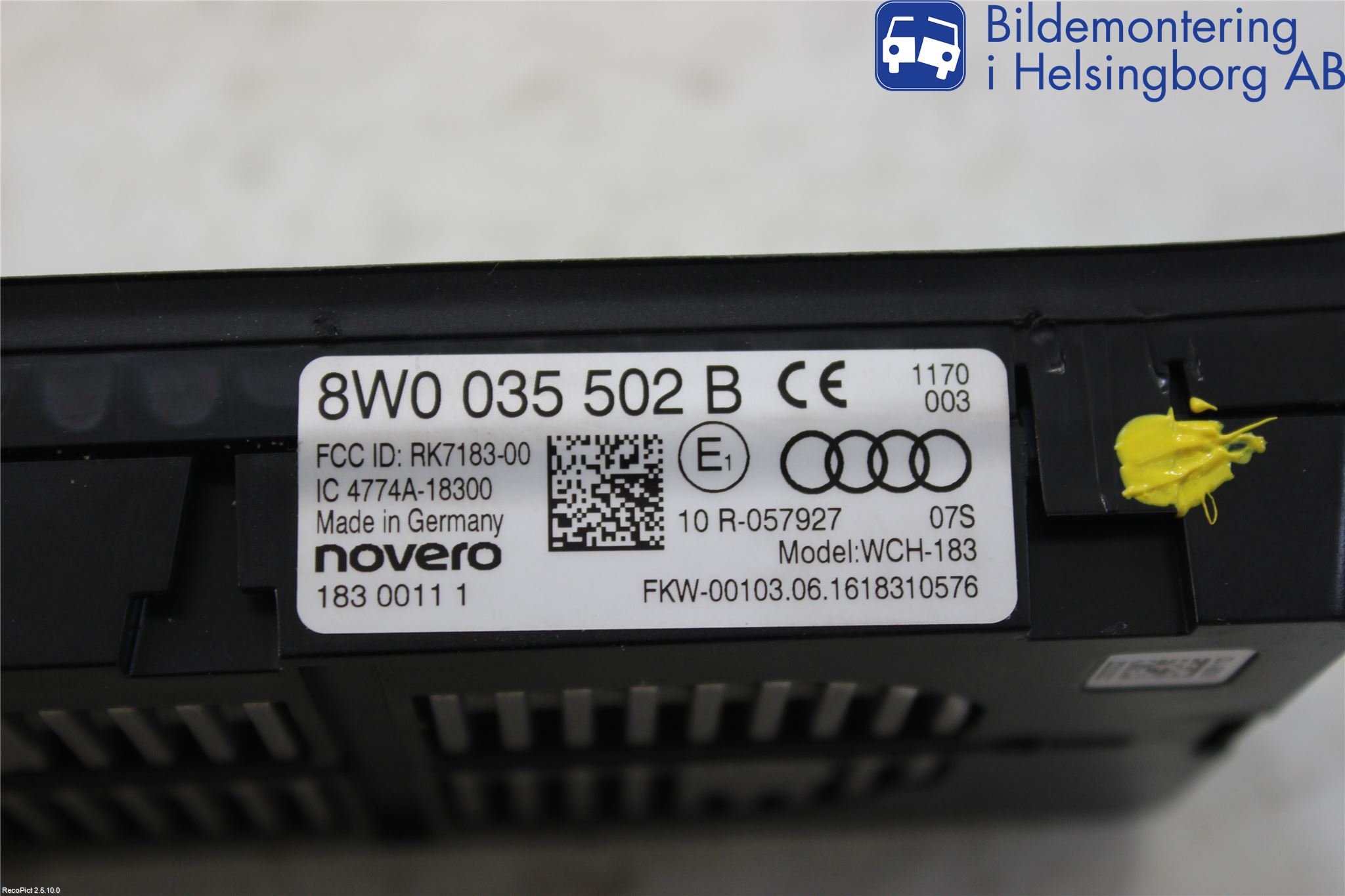 Audi A4/S4 B9 16-19 Stereo Antenne Radio-Tv