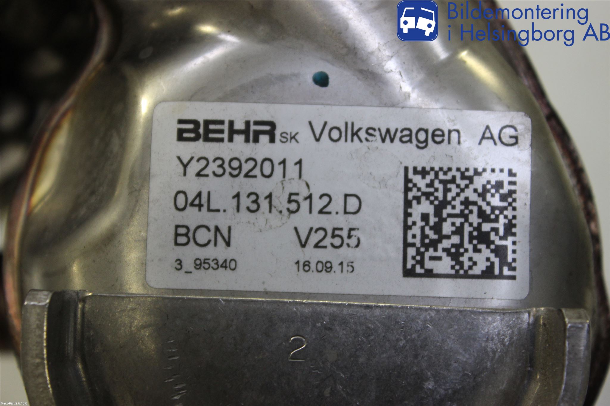 Audi Q3 8U 12-18 Eksos Kjøler