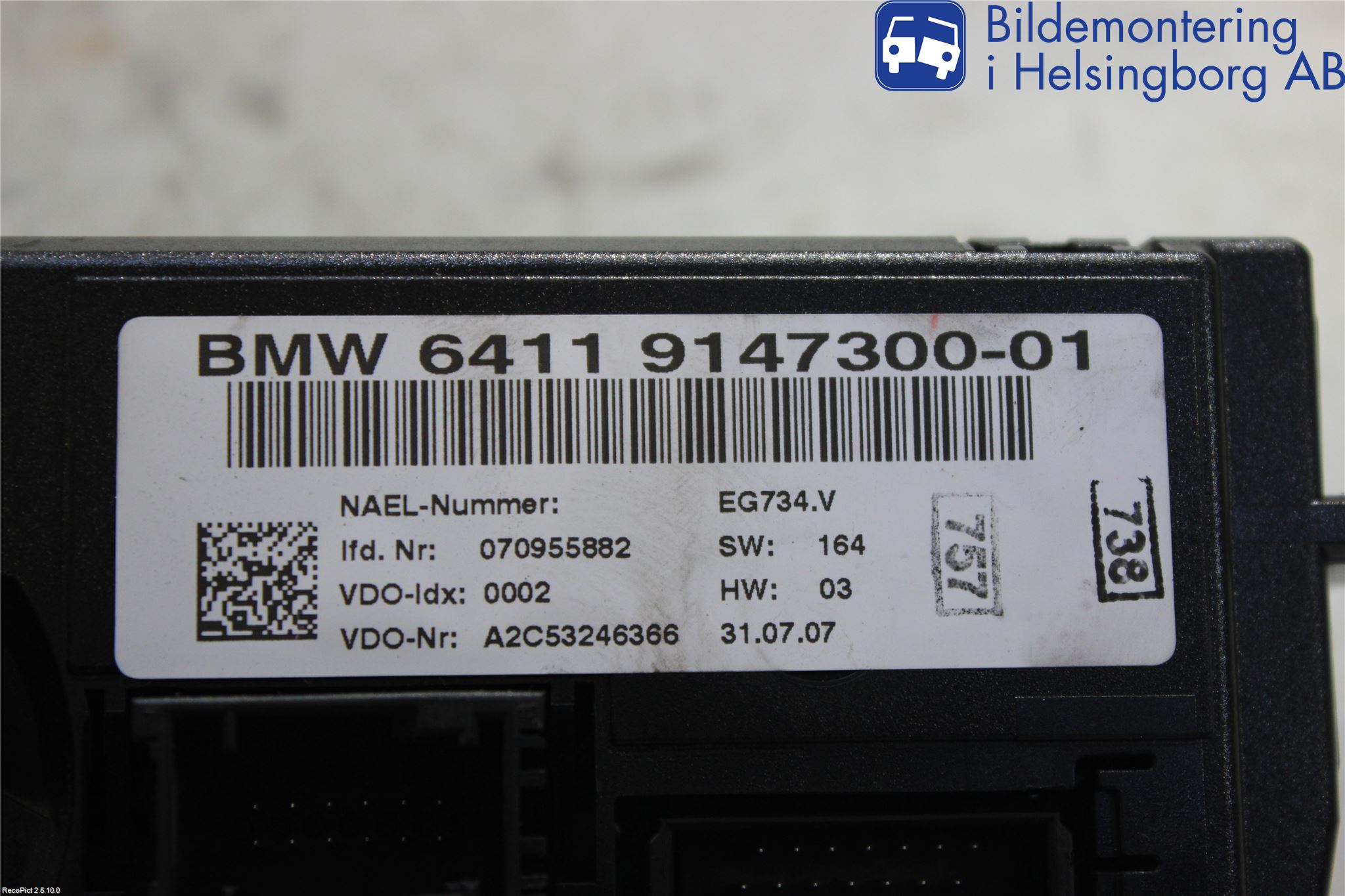 BMW 3 E92/93 Coupé/Cab 05-14 Varme Ac Betjening-Display