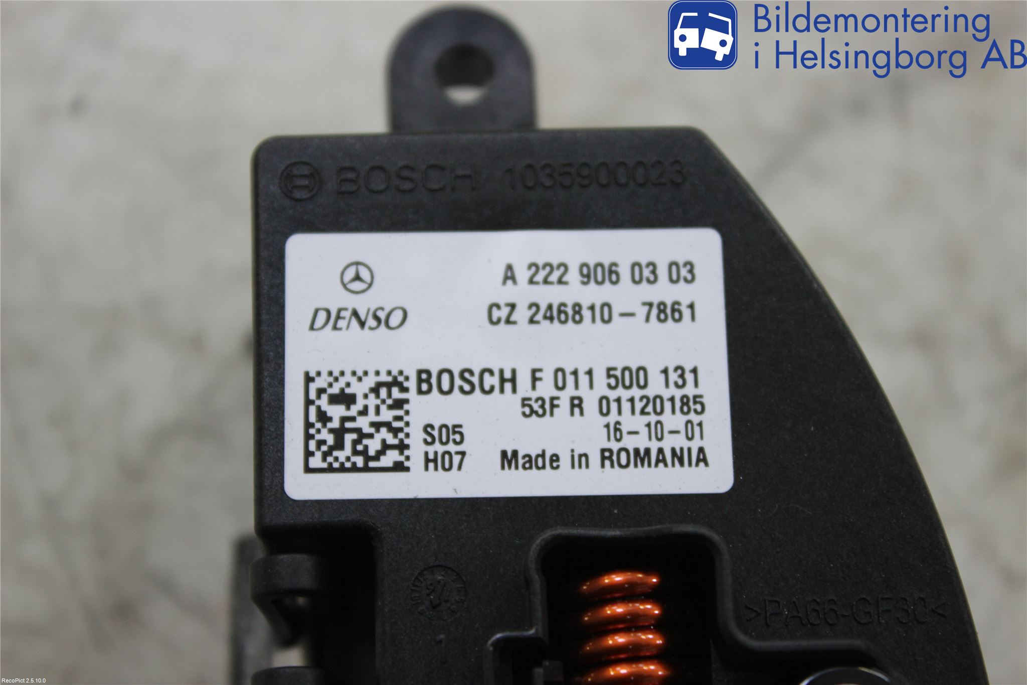 Mercedes-Benz MB A-KLASS (W176) 13-18 Varmeapparat Viftemotstand