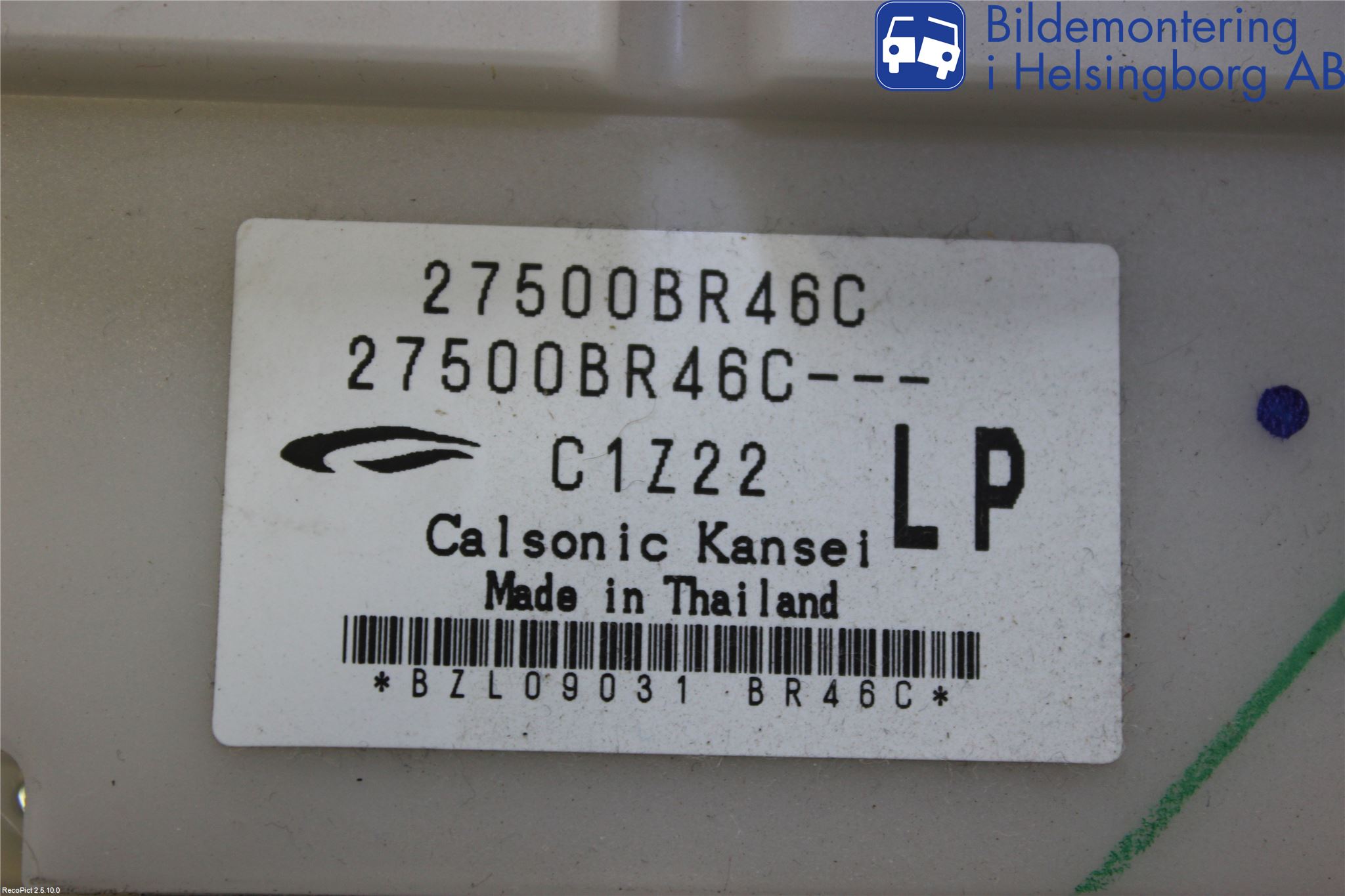 Nissan QASHQAI+2  10-14 Varme Ac Betjening-Display