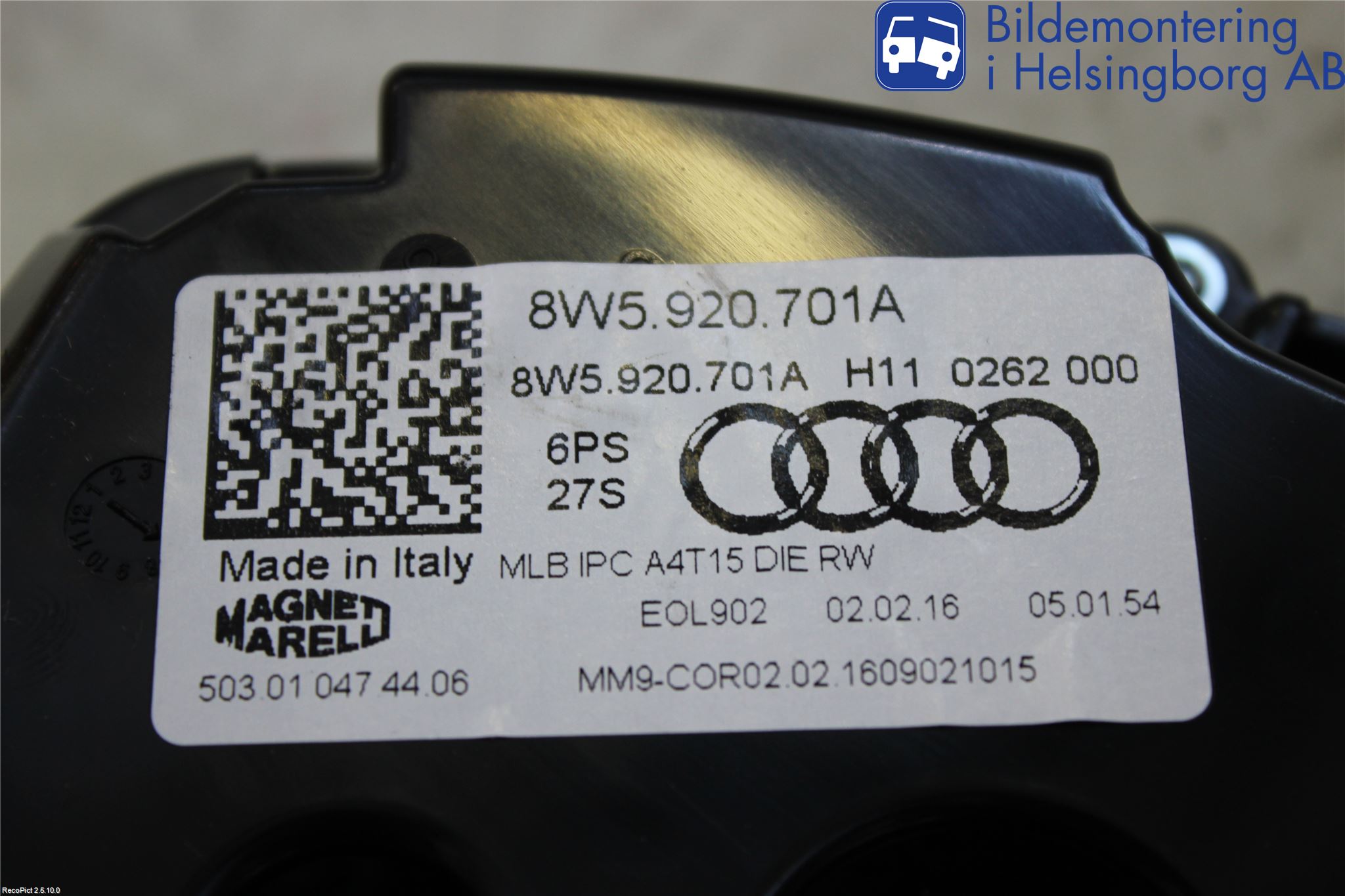 Audi A4/S4 B9 16-19 Instr Kombinert