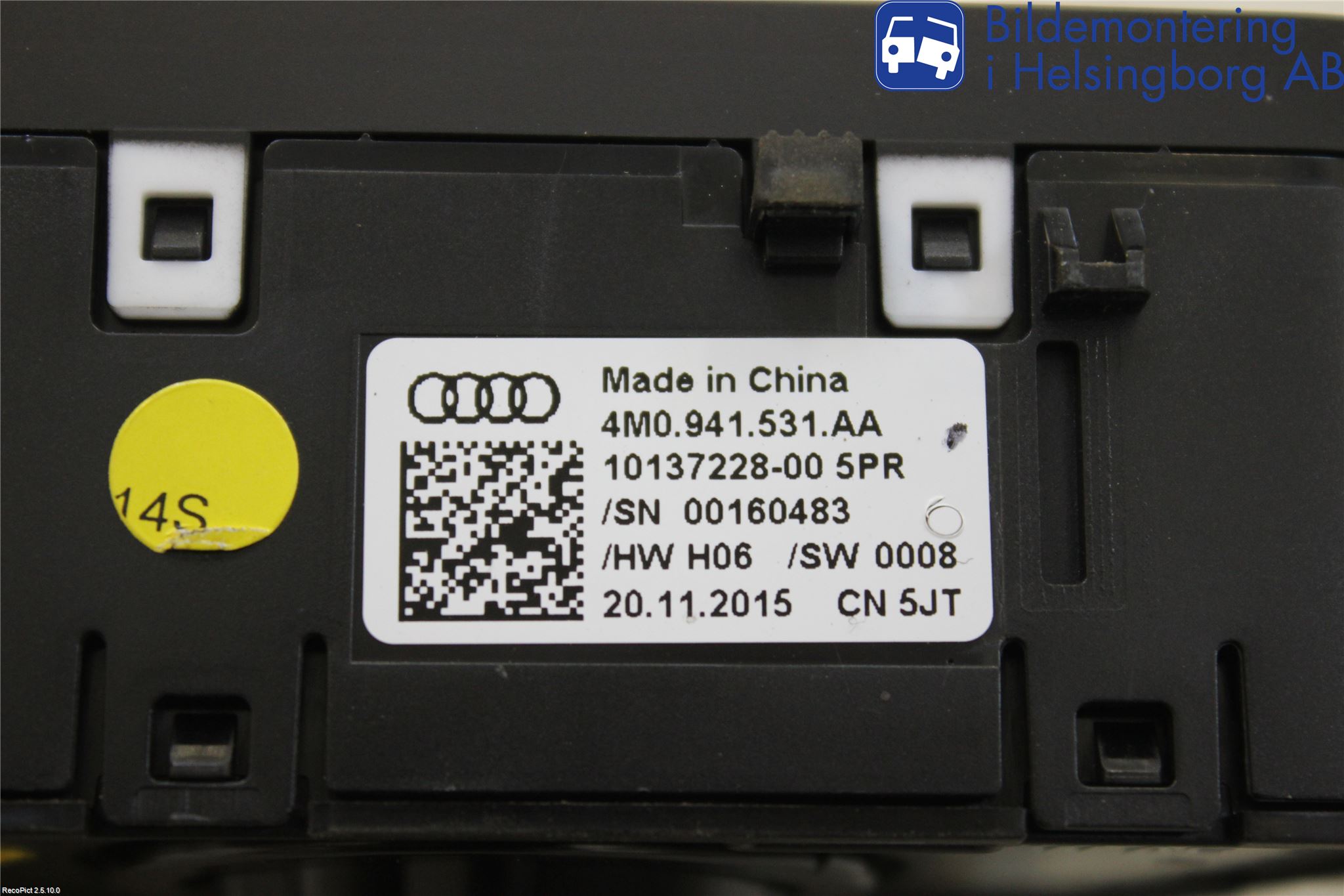 Audi A4/S4 B9 16-19 Bryter Hovedlys