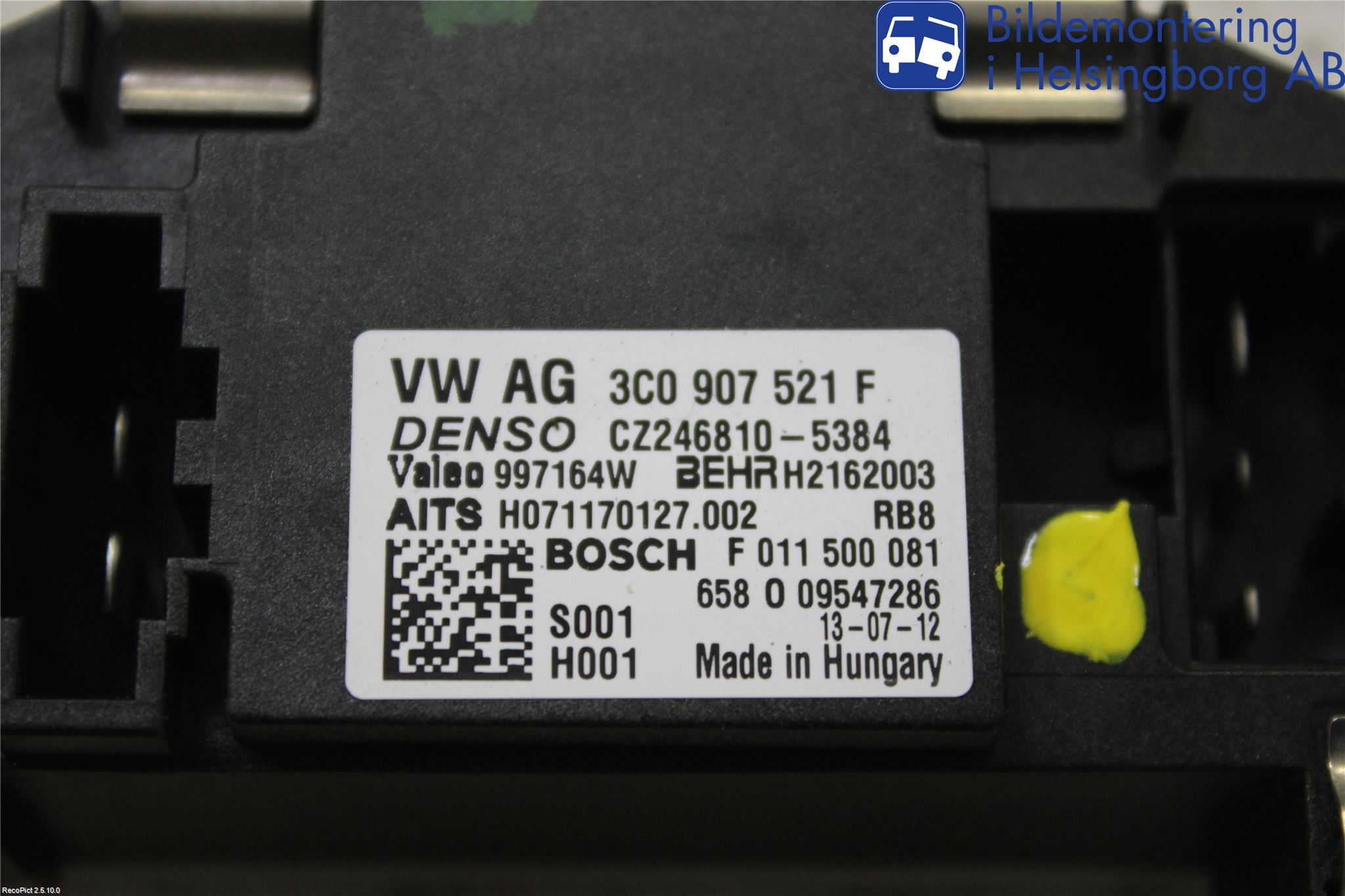 Skoda SUPERB 09-15 Varmeapparat Viftemotstand