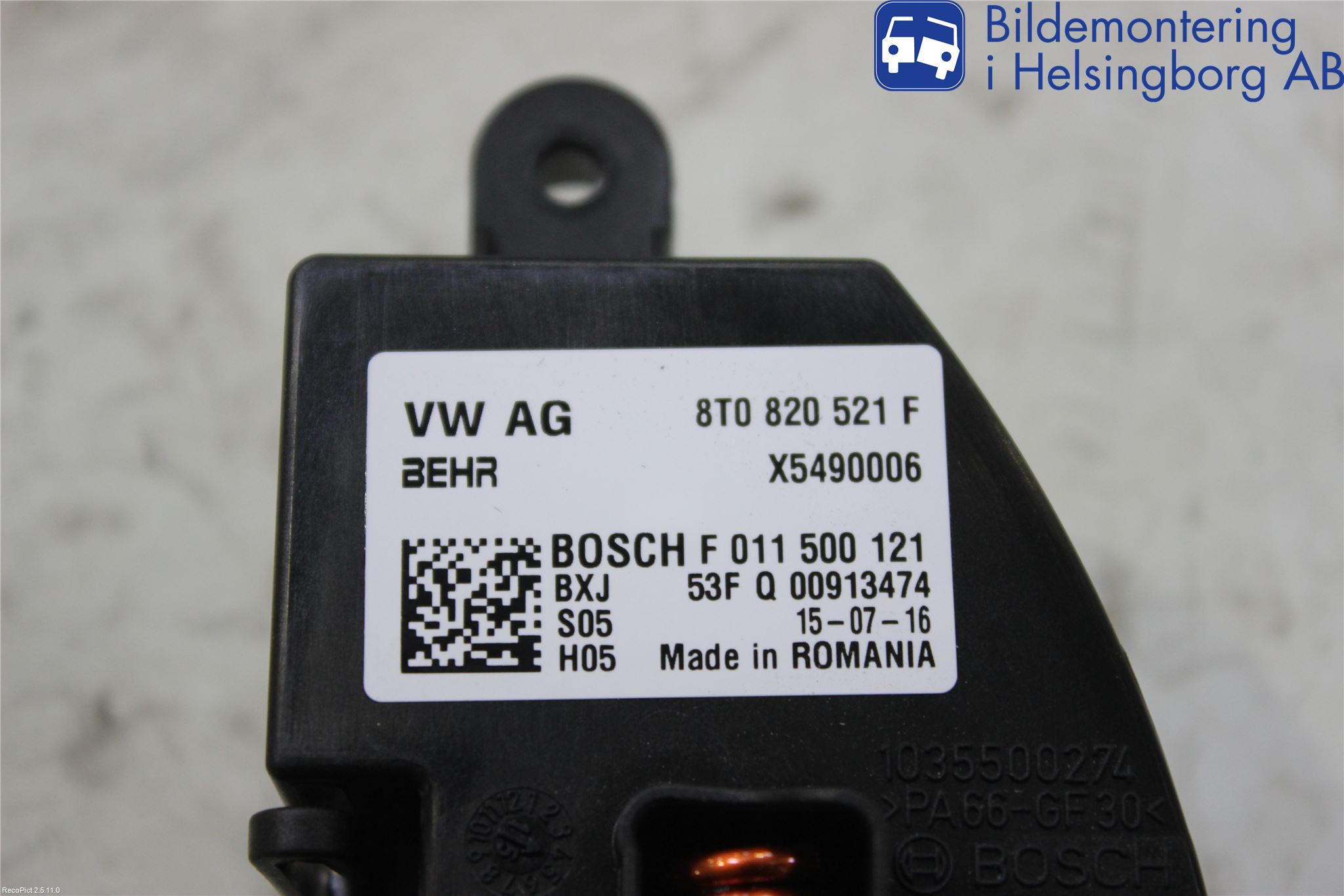 Audi A4 12-15 Varmeapparat Viftemotstand