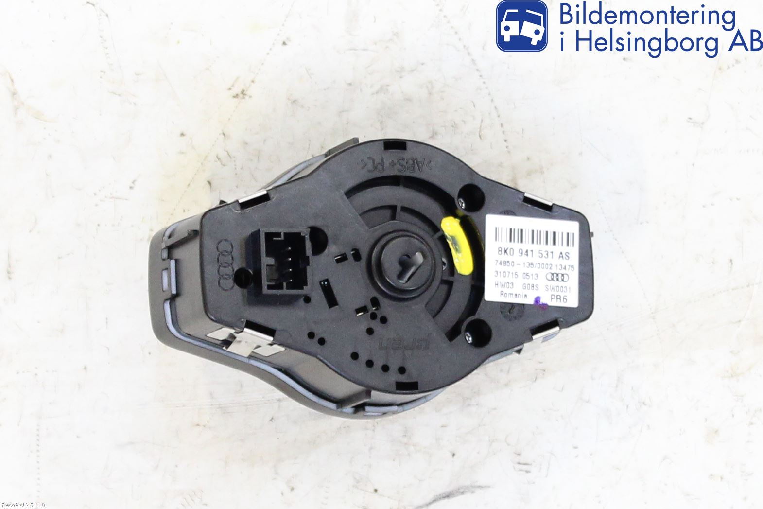 Audi A4 12-15 Bryter Hovedlys