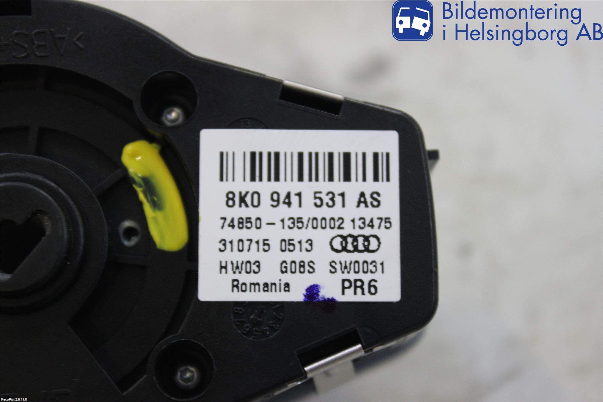 Audi A4 12-15 Bryter Hovedlys