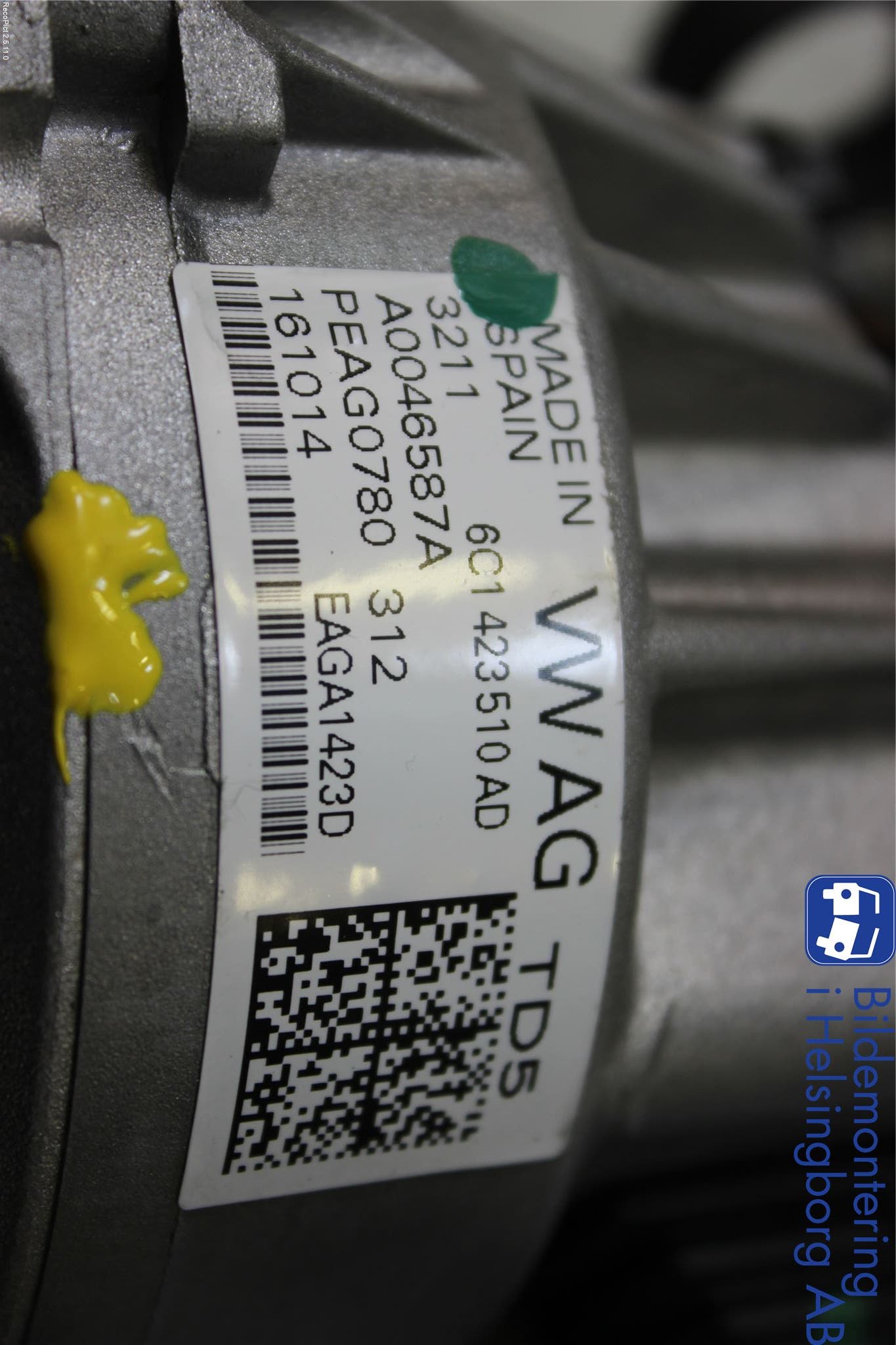 Volkswagen VW POLO 10-17 Rattakselaggregat Innebygd Servo