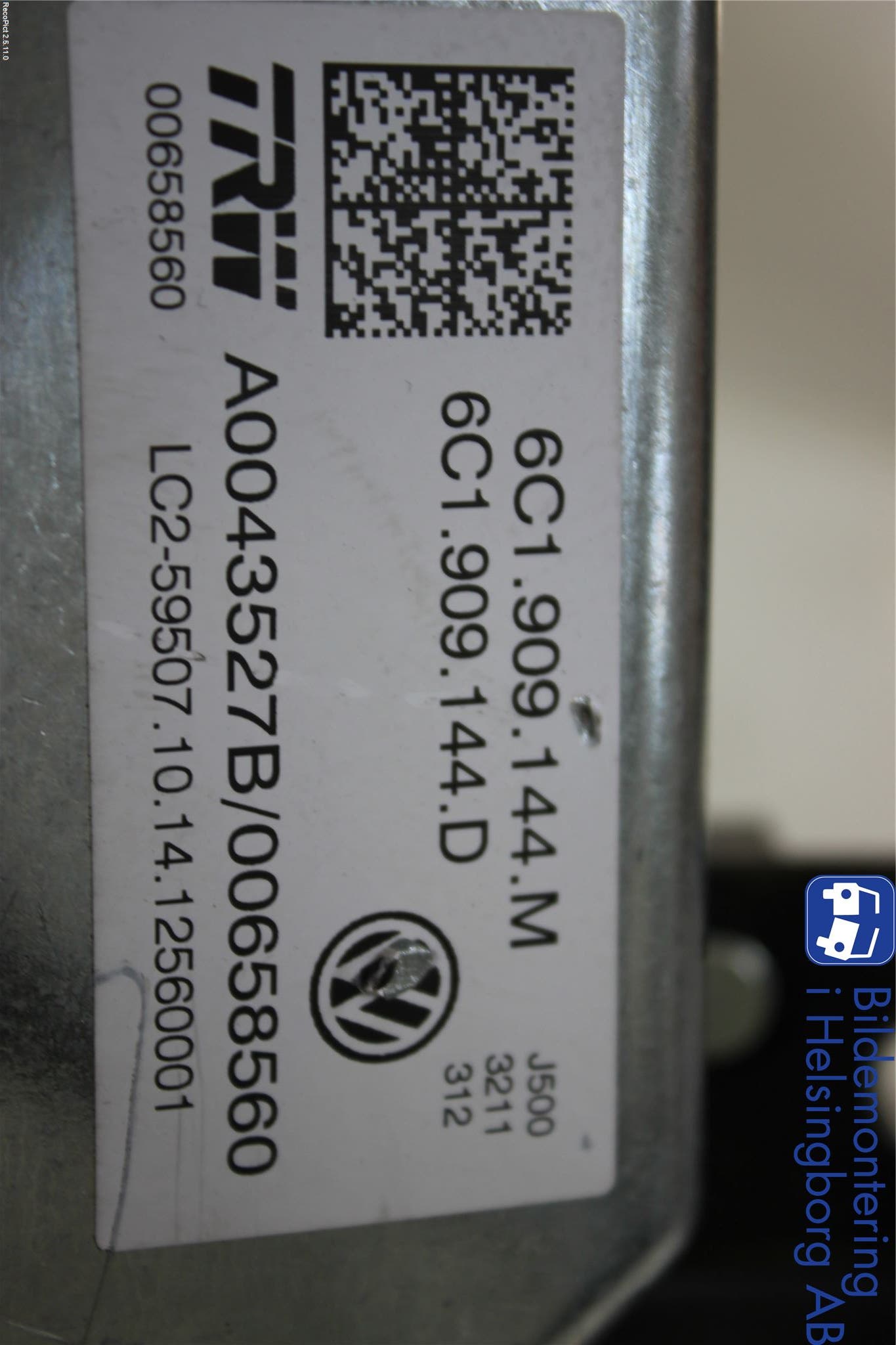 Volkswagen VW POLO 10-17 Rattakselaggregat Innebygd Servo