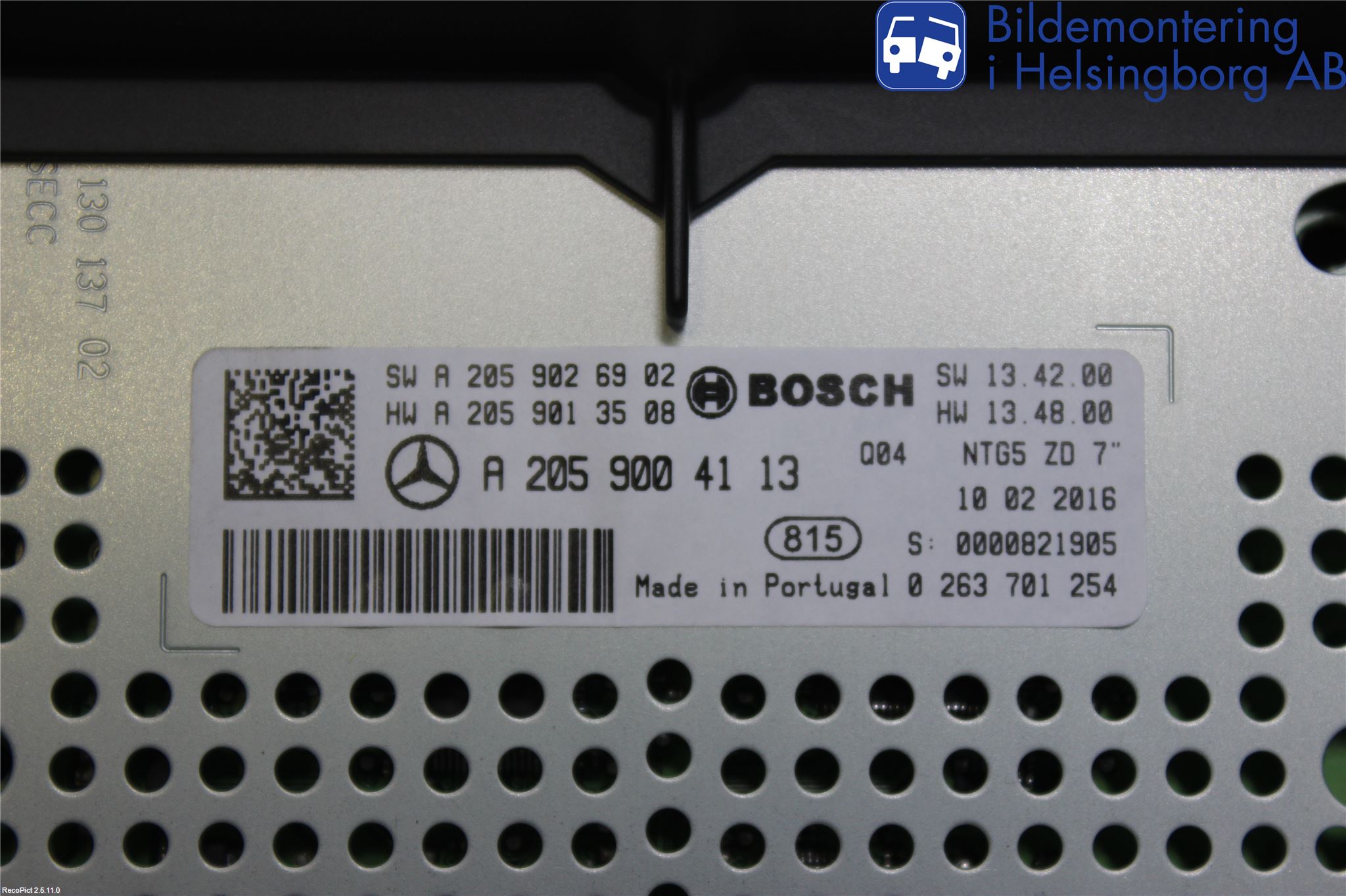 Mercedes-Benz MB C-KLASS (W205) 14-21 Instr Varselys - Display