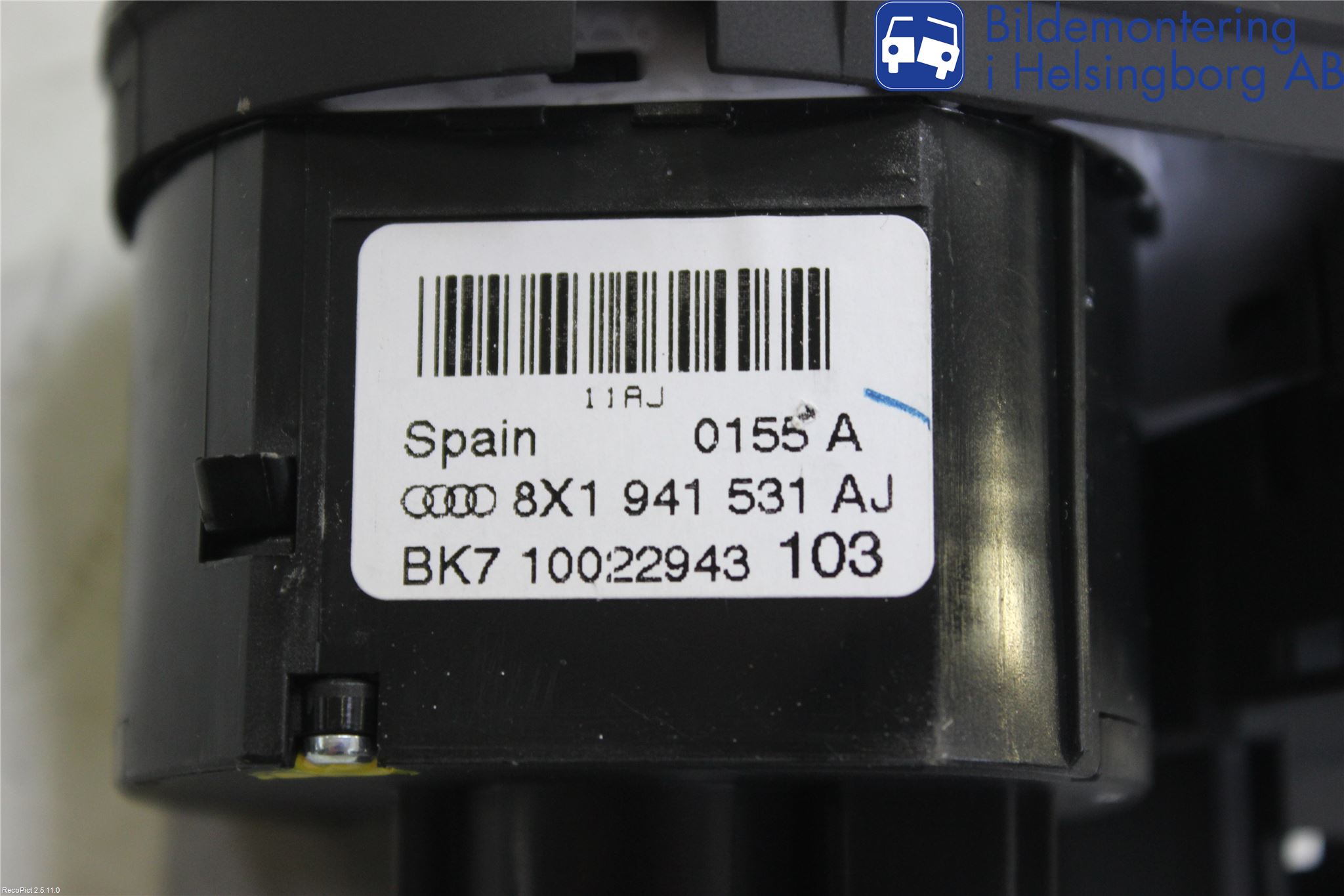Audi A1/S1 11-18 Bryter Hovedlys