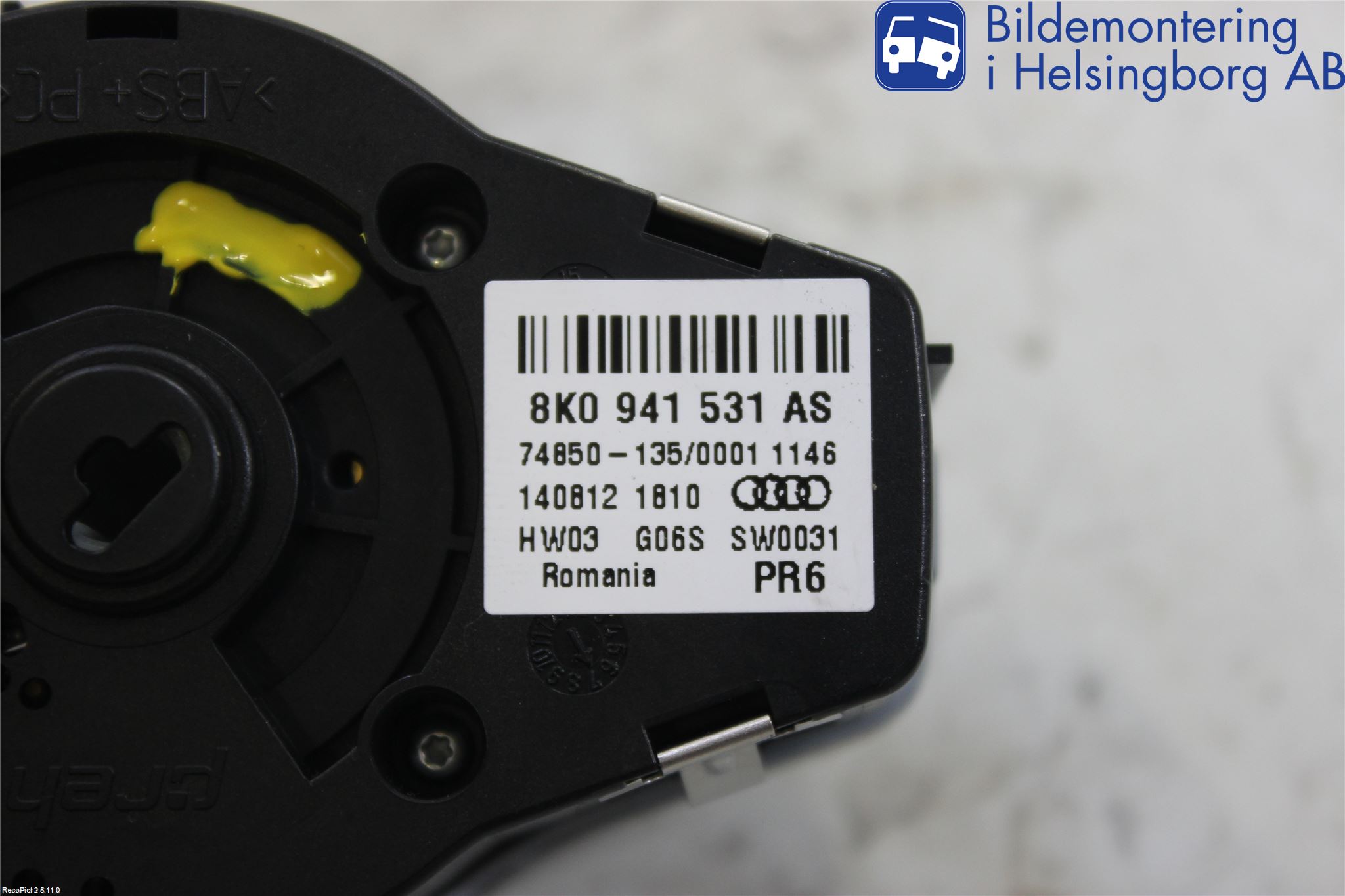 Audi A4 12-15 Bryter Hovedlys