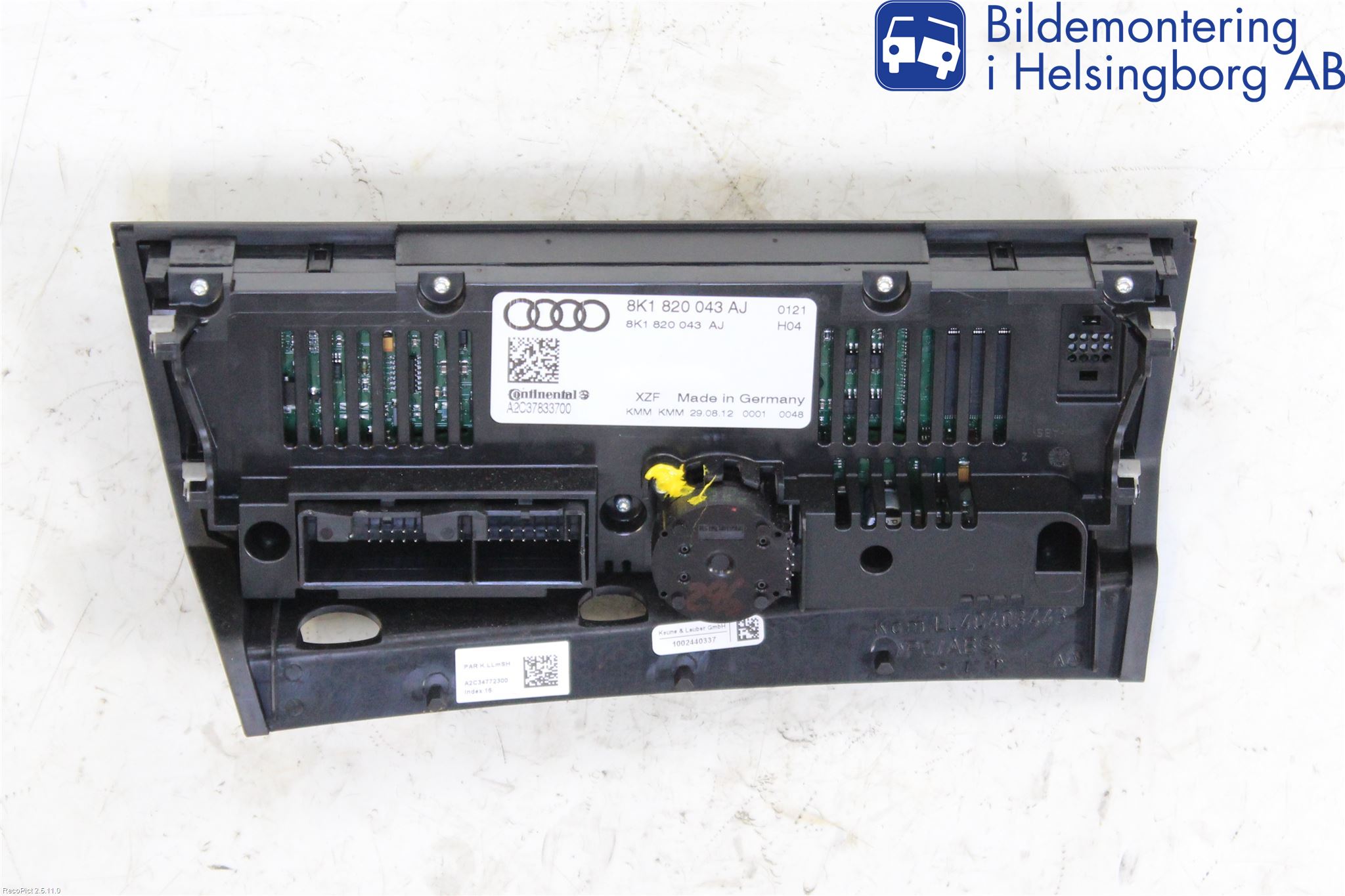 Audi A4 12-15 Varme Ac Betjening-Display