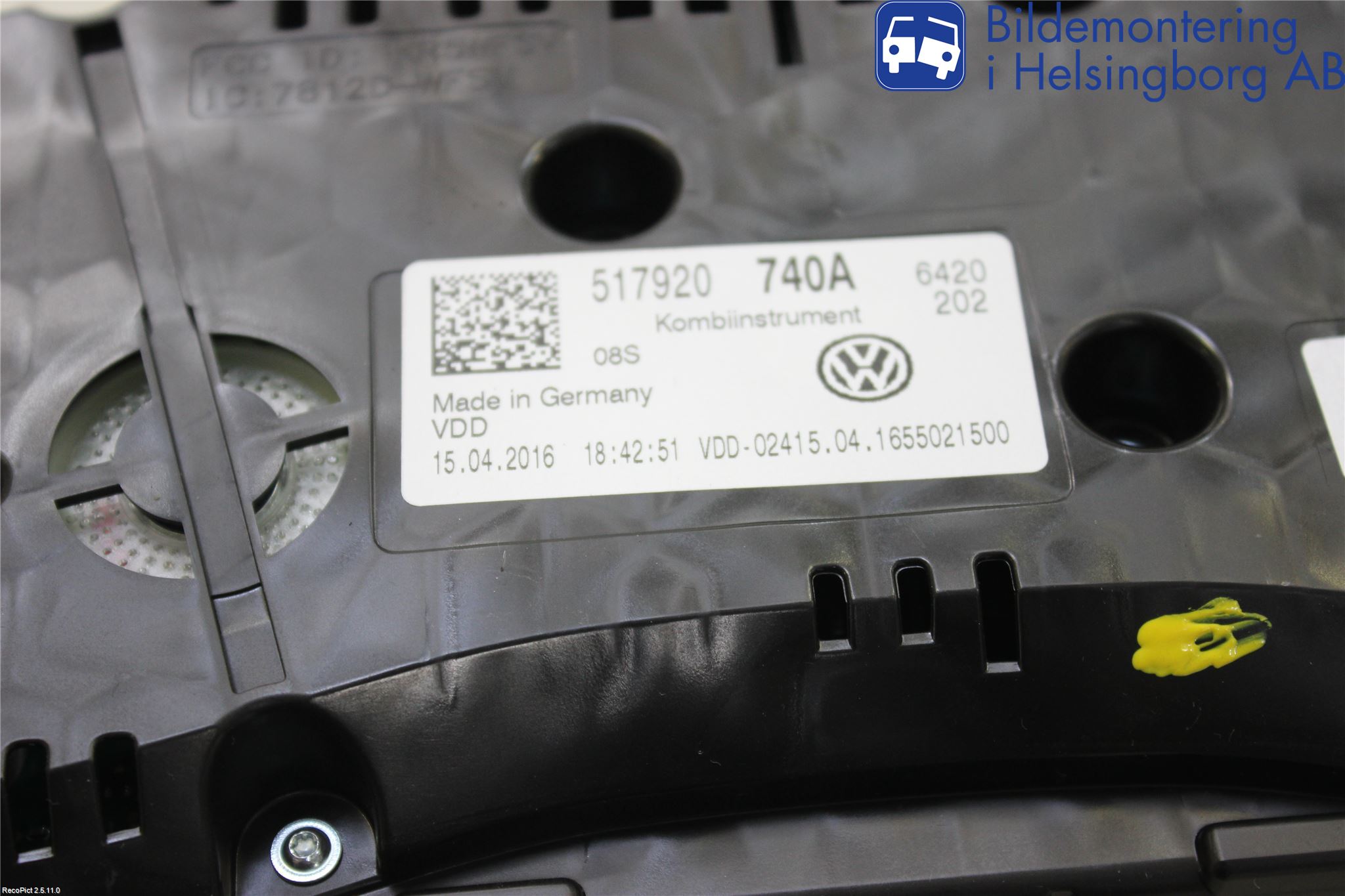 Volkswagen VW GOLF SPORTSVAN 15-20 Instr Kombinert