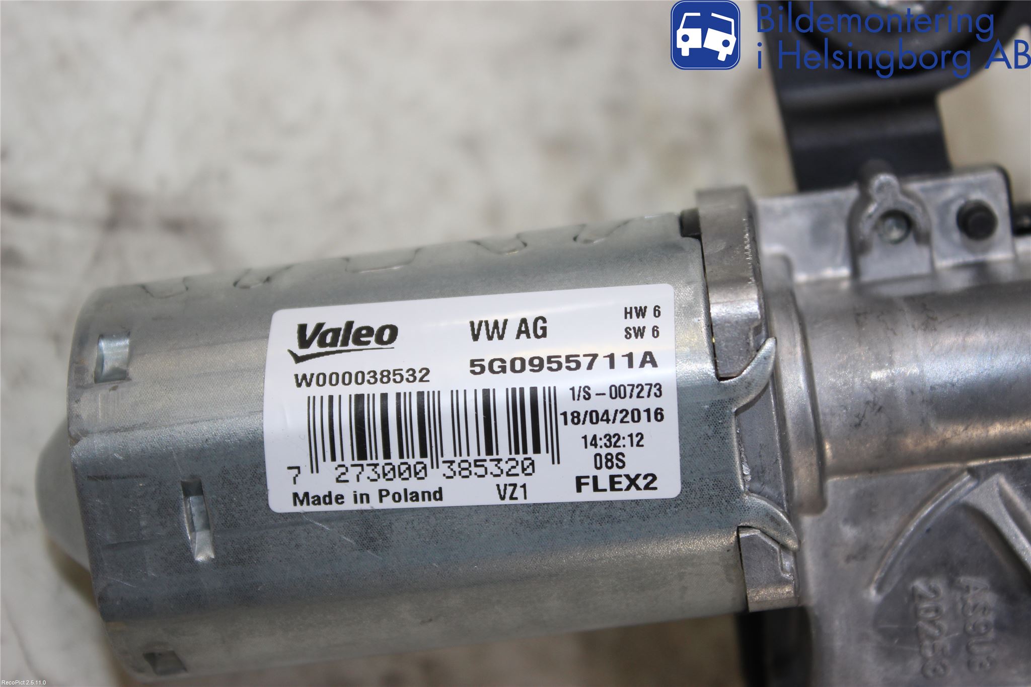 Volkswagen VW GOLF SPORTSVAN 15-20 Viskermotor Bakluke