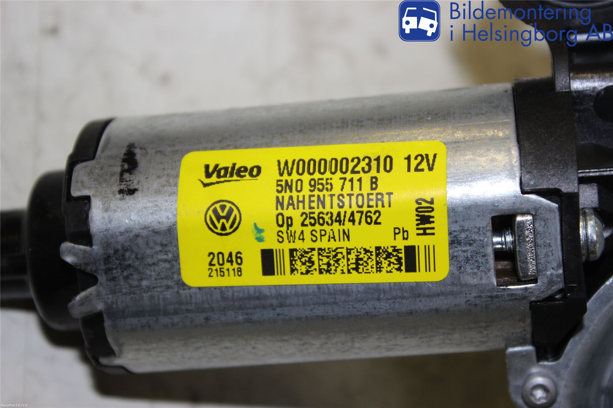 Volkswagen VW TIGUAN 07-16 Viskermotor Bakluke