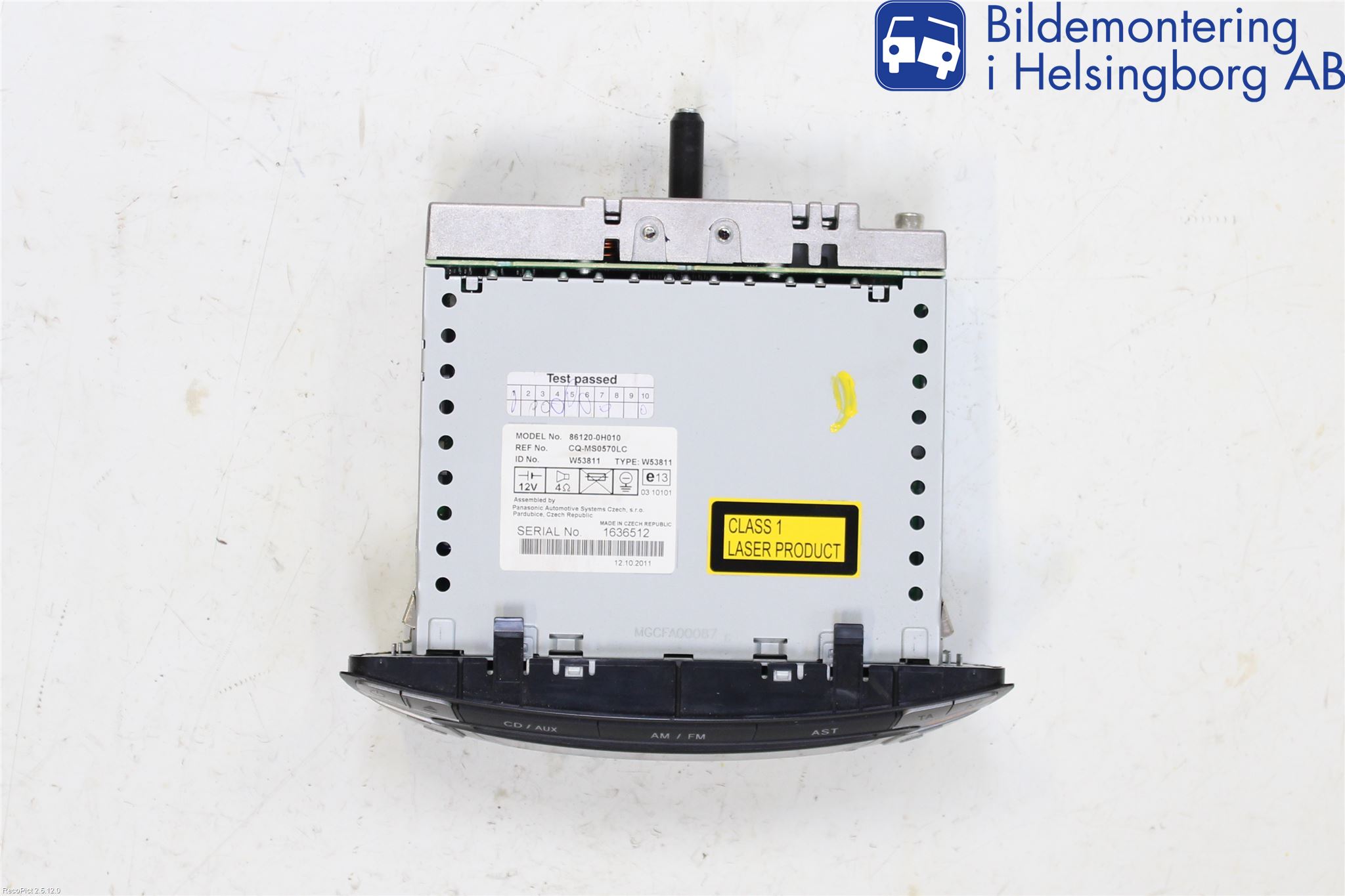 Peugeot 107 Stereo Radio Med Cd