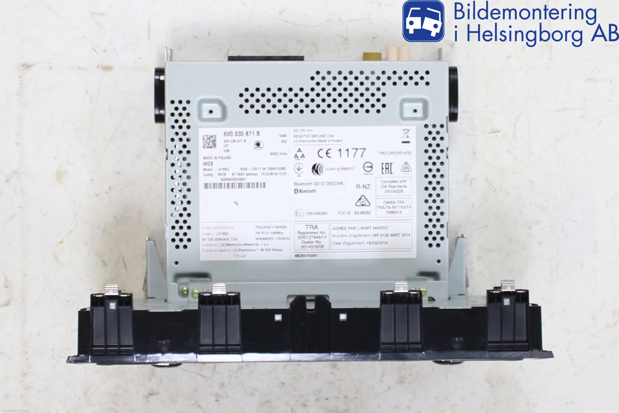 Skoda FABIA 15-21 Stereo Radio Med Cd