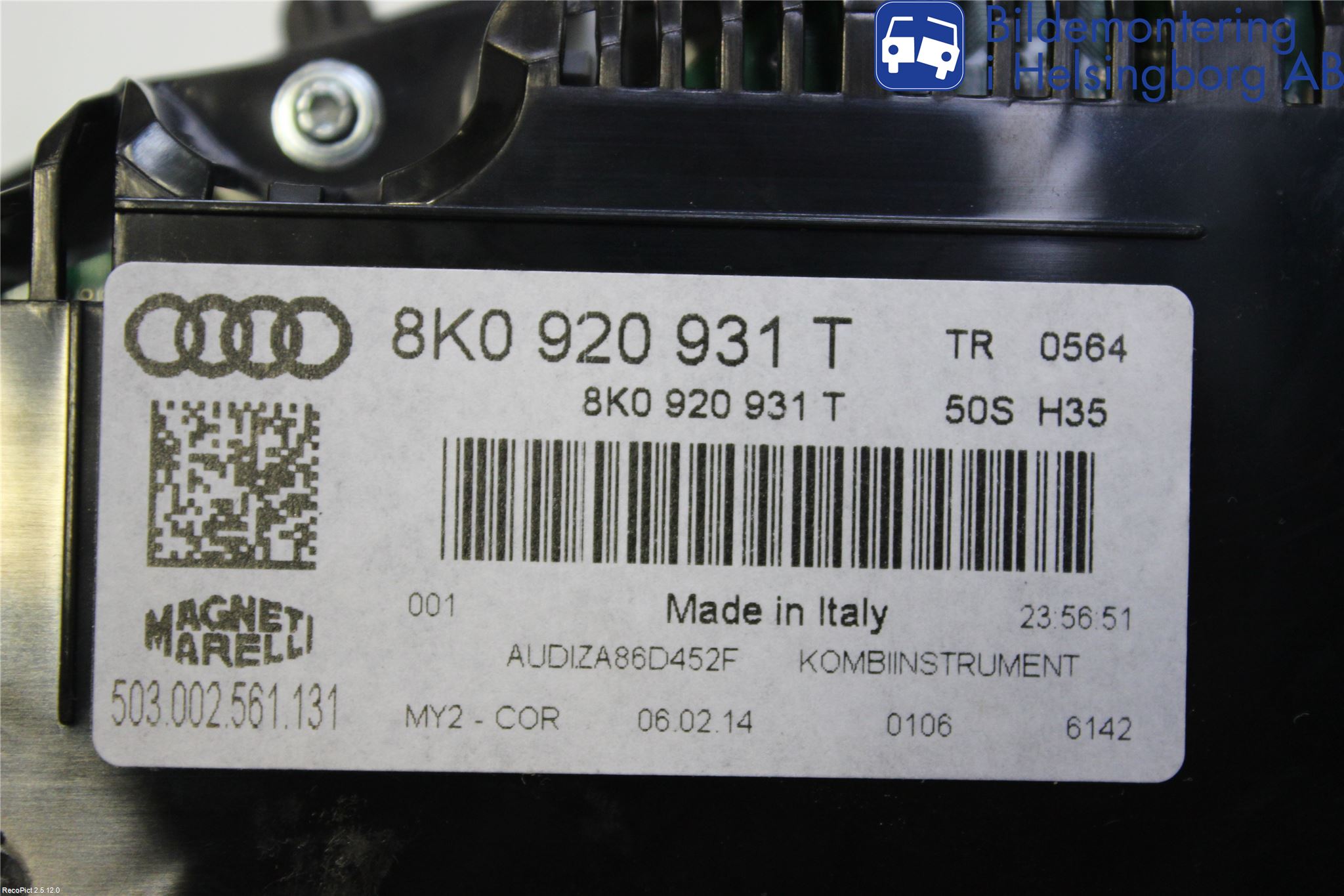Audi A4 12-15 Instr Kombinert