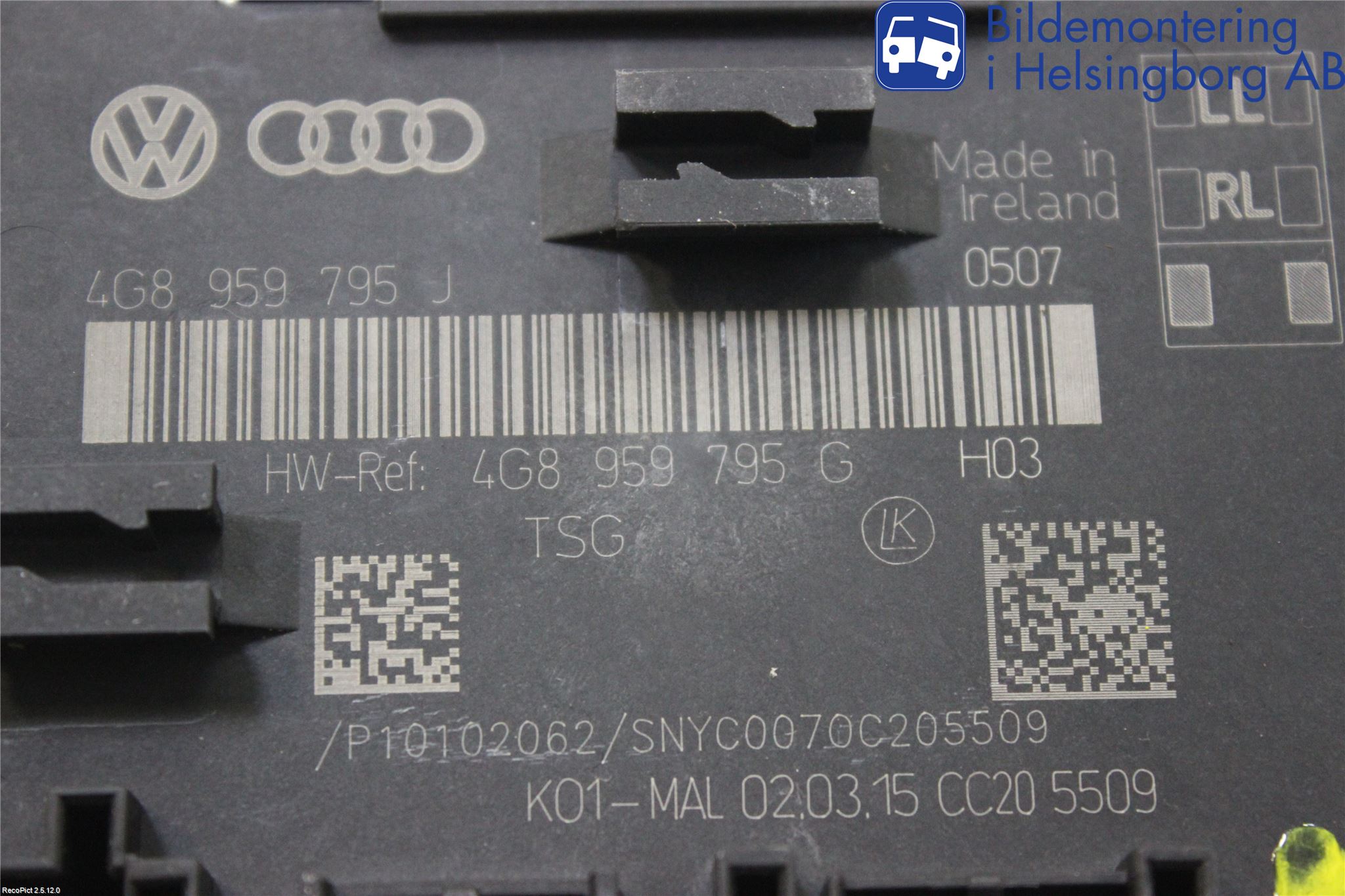 Audi A6/S6 4G 11-18 Styreenhet Dør