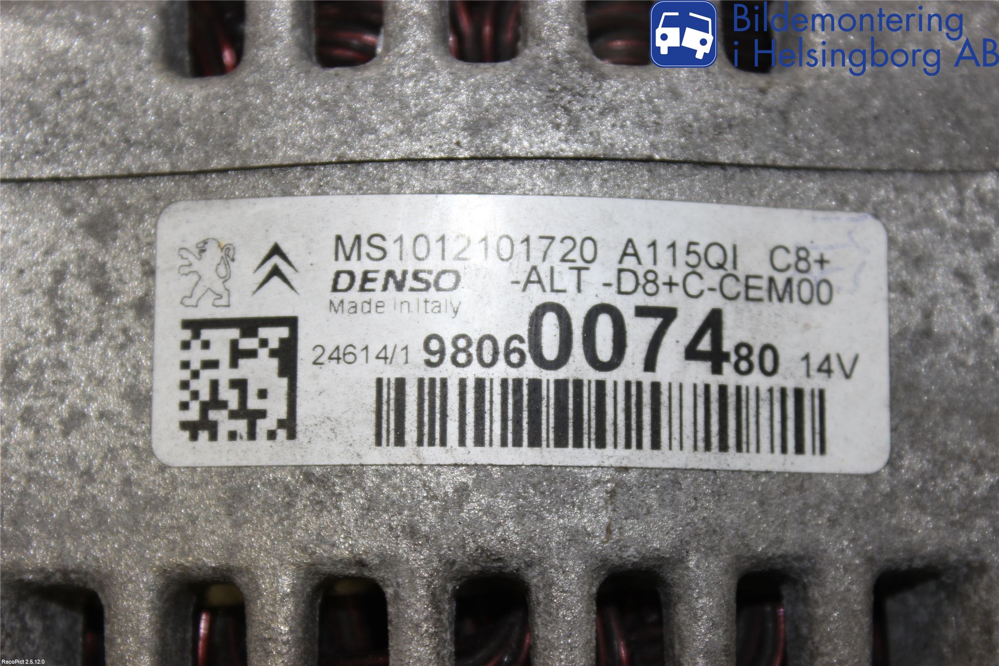 Peugeot 208 12-15 Dynamo