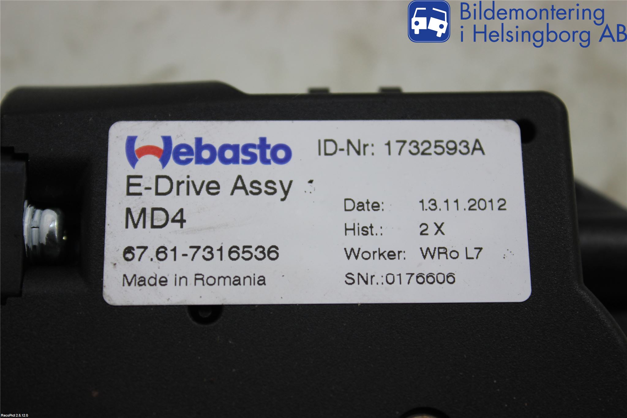 BMW 3 F30/F31/F80 12-19 Takluke Motor