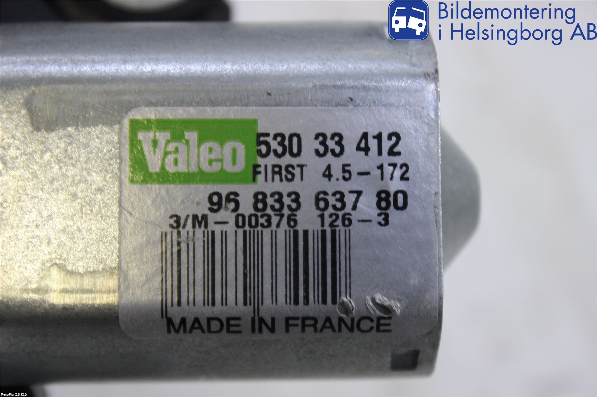 Citroen BERLINGO 08-18 Viskermotor Bakluke