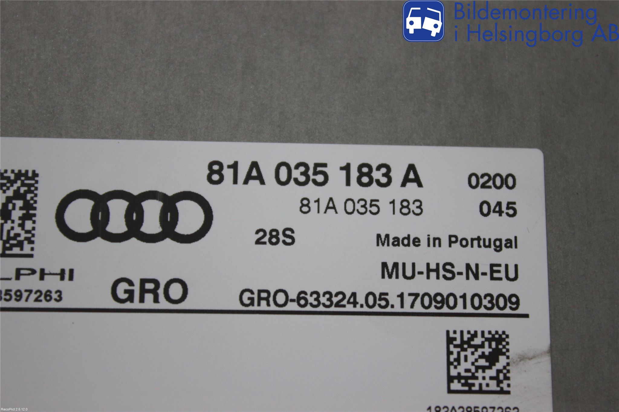 Audi Q2/SQ2 17- Stereo Radio Med Cd
