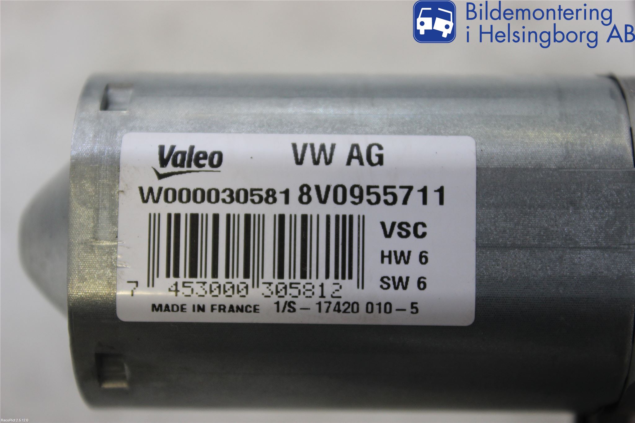 Audi A3/S3 8V 13-20 Viskermotor Bakluke