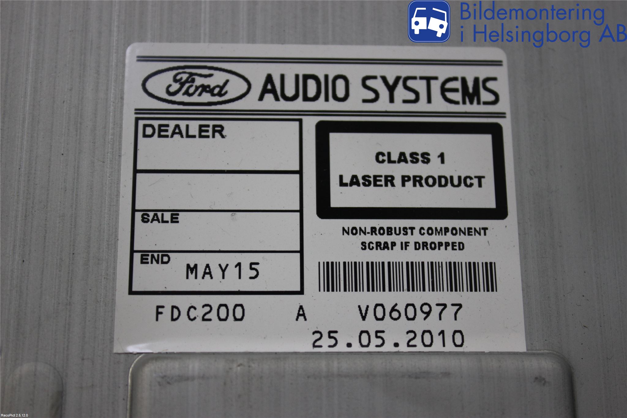 Ford MONDEO 07-15 Stereo Radio Med Cd