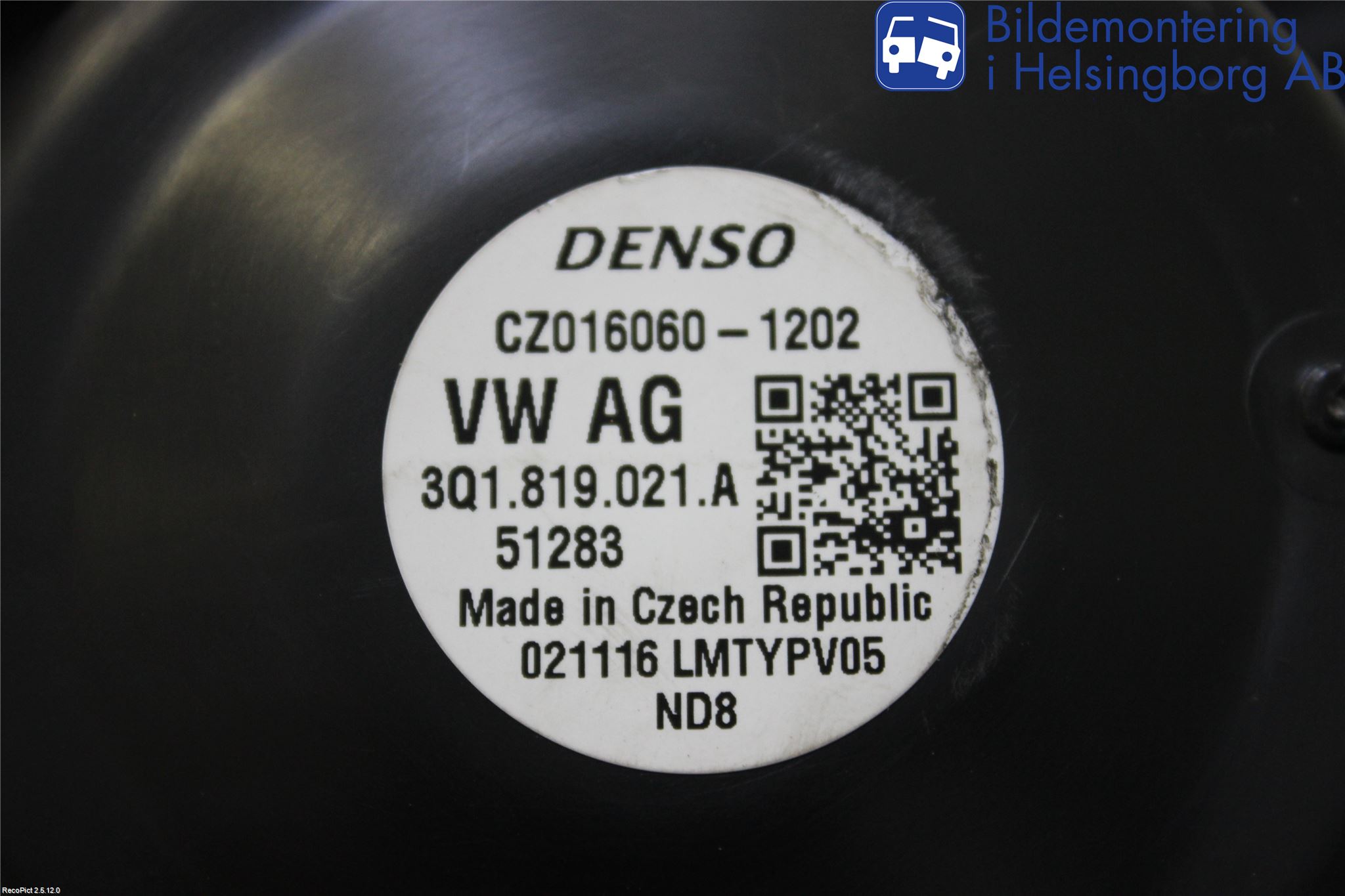 Volkswagen VW PASSAT 15-19 Varmeapparat Viftemotor